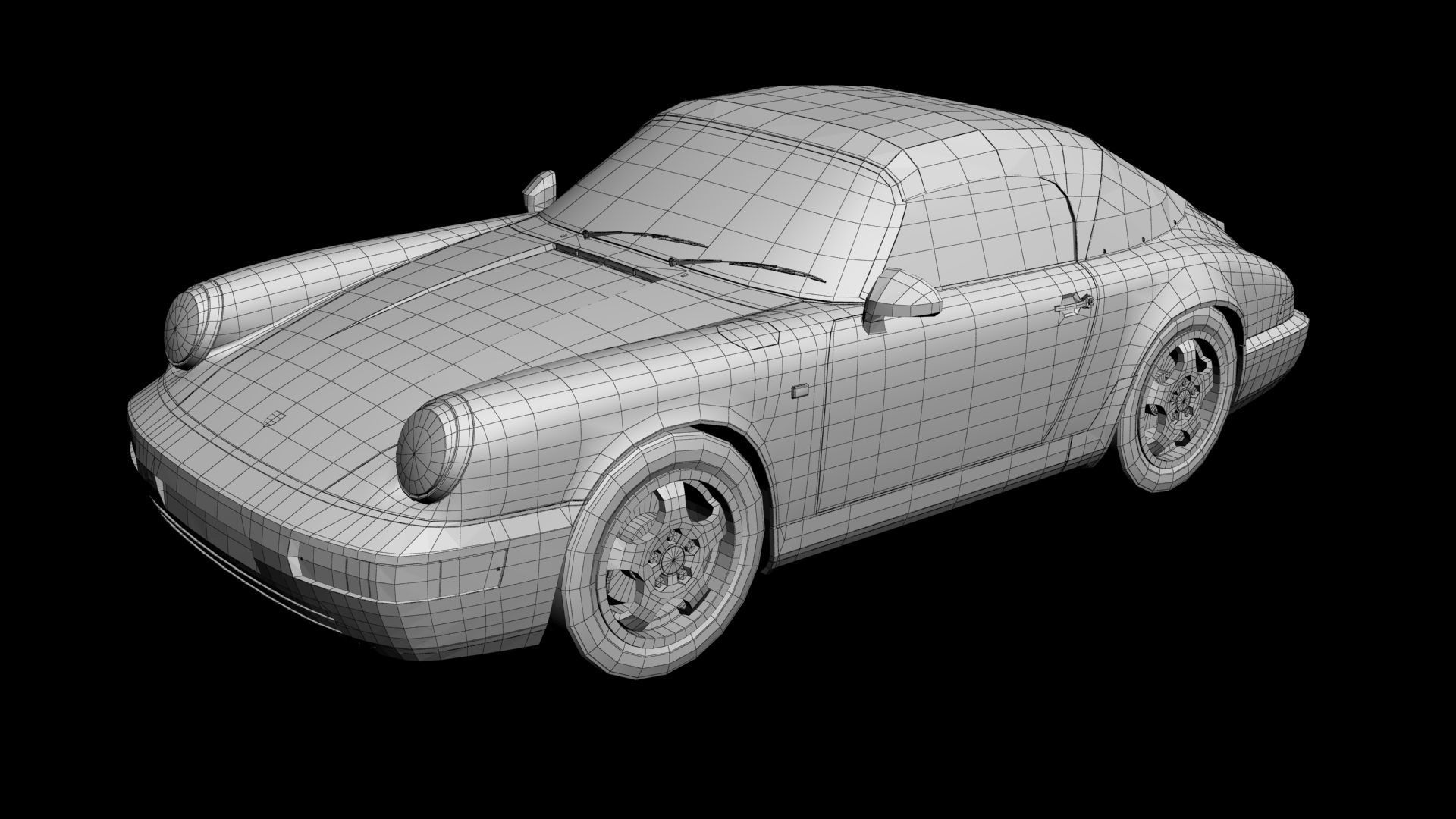 Porsche 911 964 Speedster 3D model_12