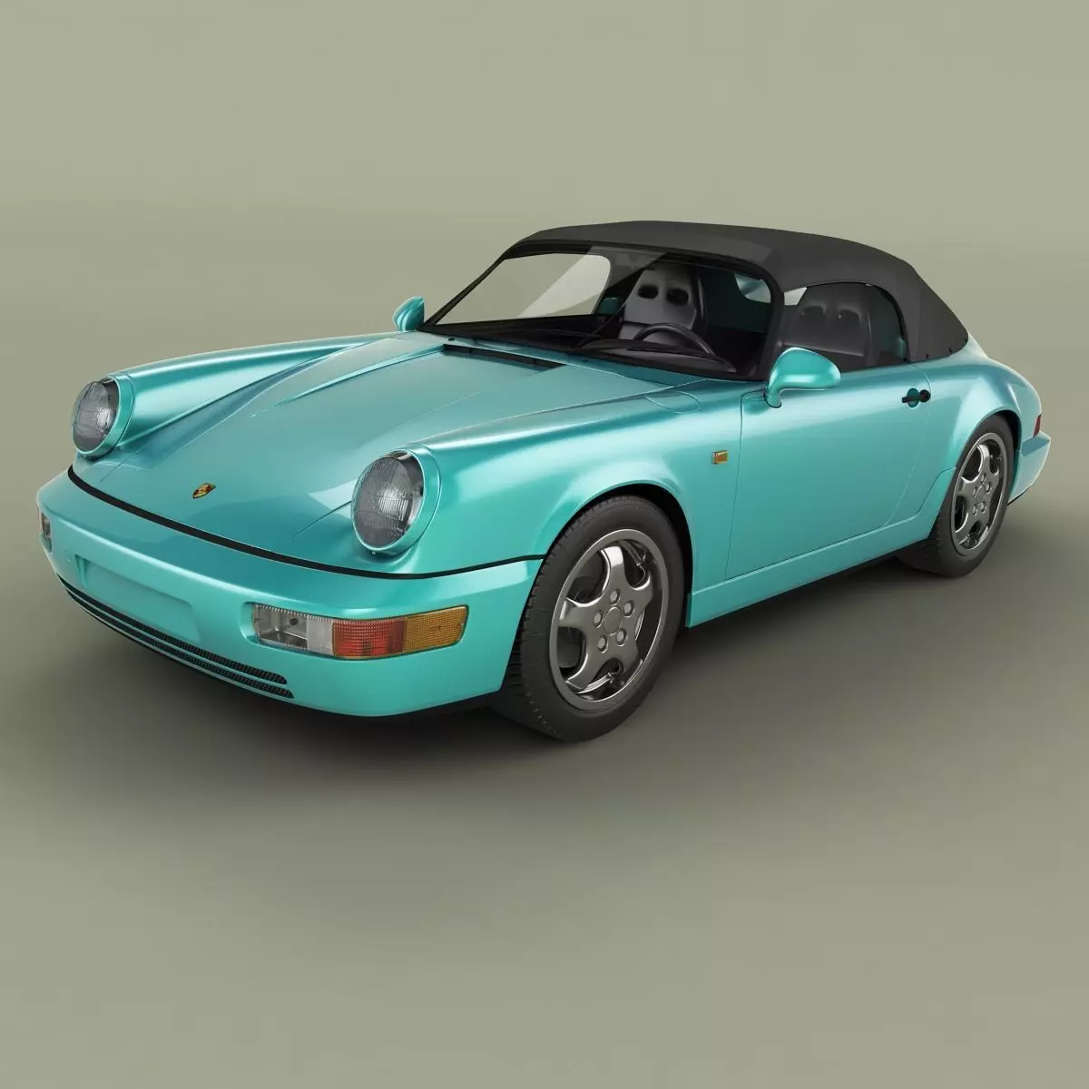 Porsche 911 964 Speedster 3D model_0