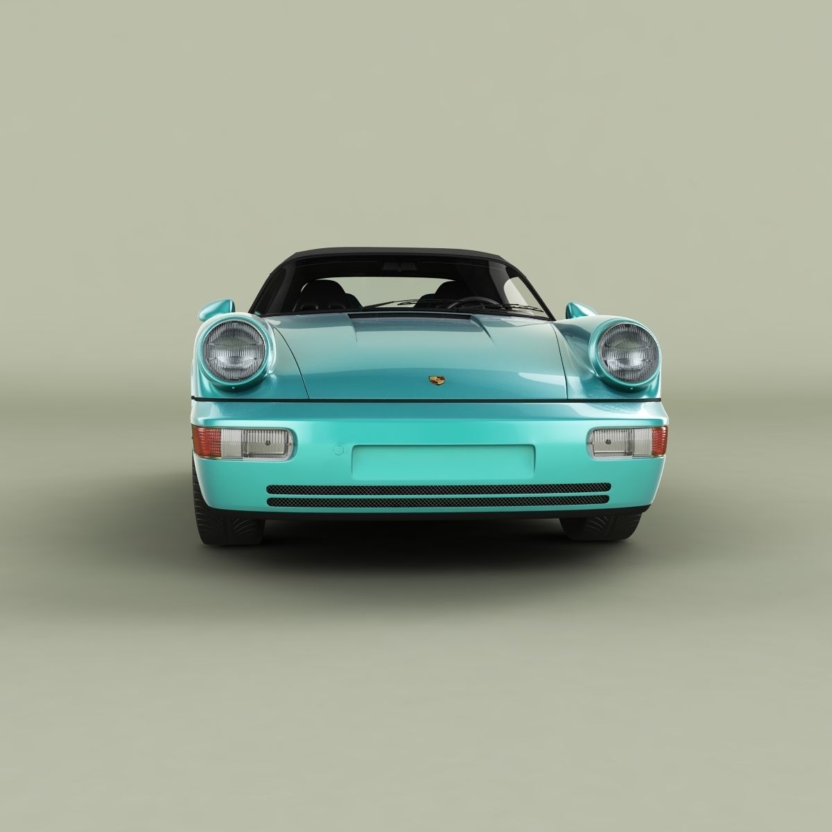 Porsche 911 964 Speedster 3D model_4