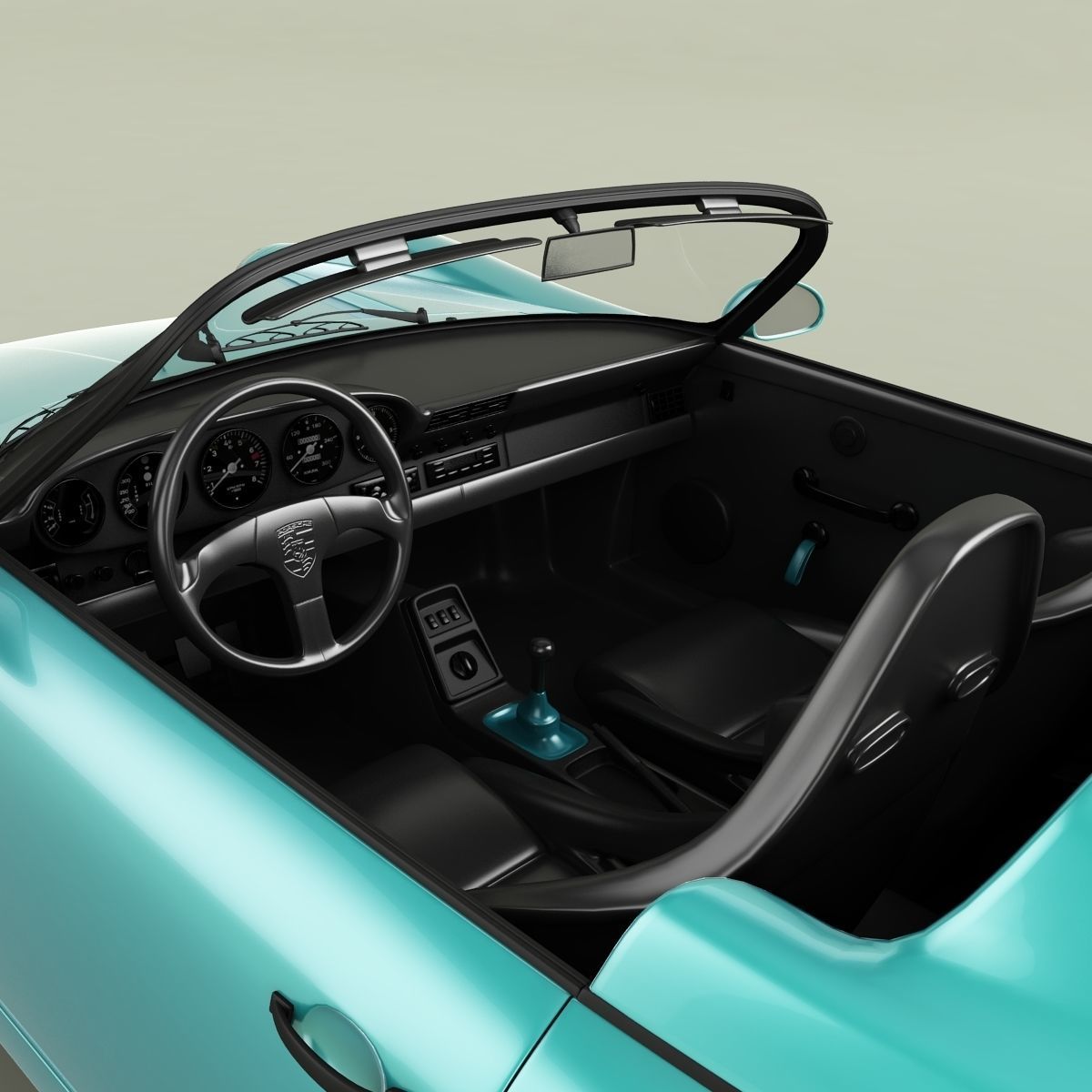 Porsche 911 964 Speedster 3D model_8