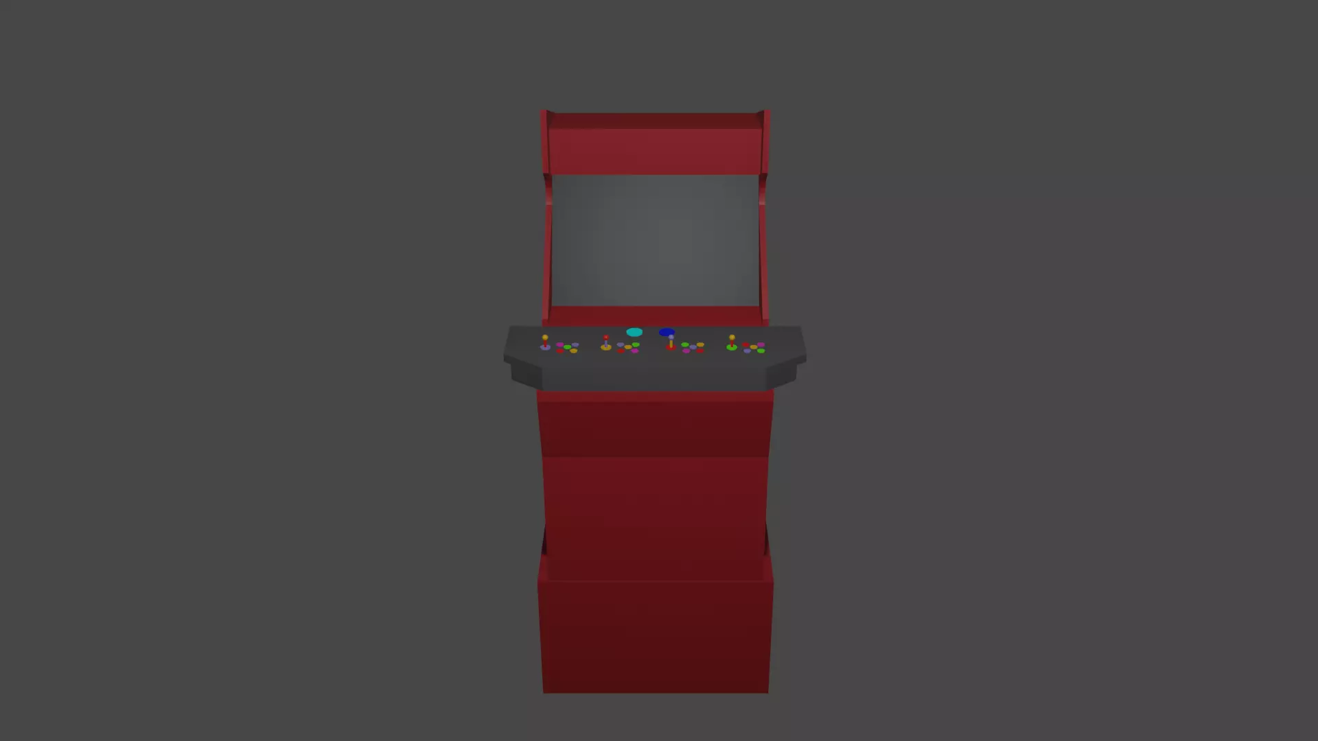Arcade Game 3D Model Low-poly 3D model_0