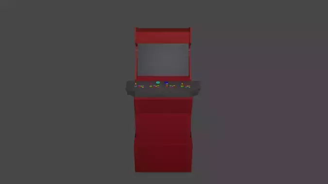 Arcade Game 3D Model Low-poly 3D model