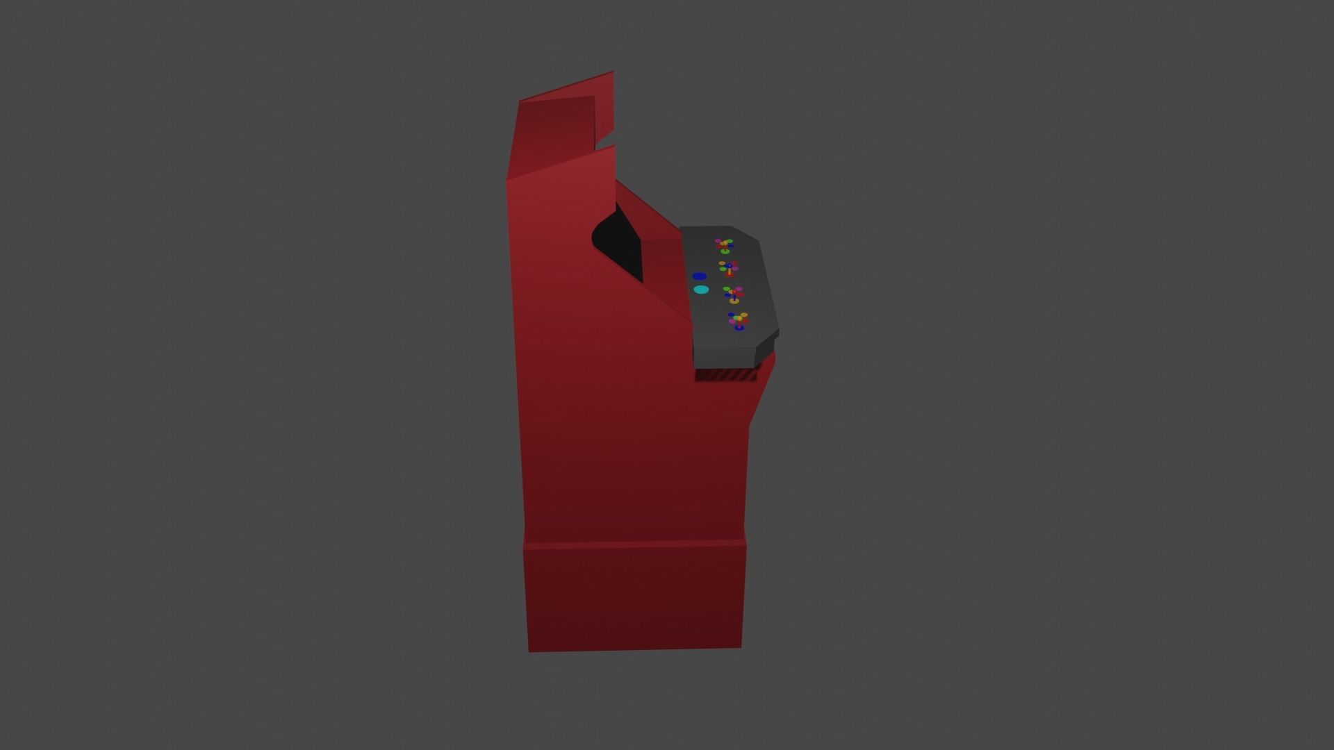 Arcade Game 3D Model Low-poly 3D model_3