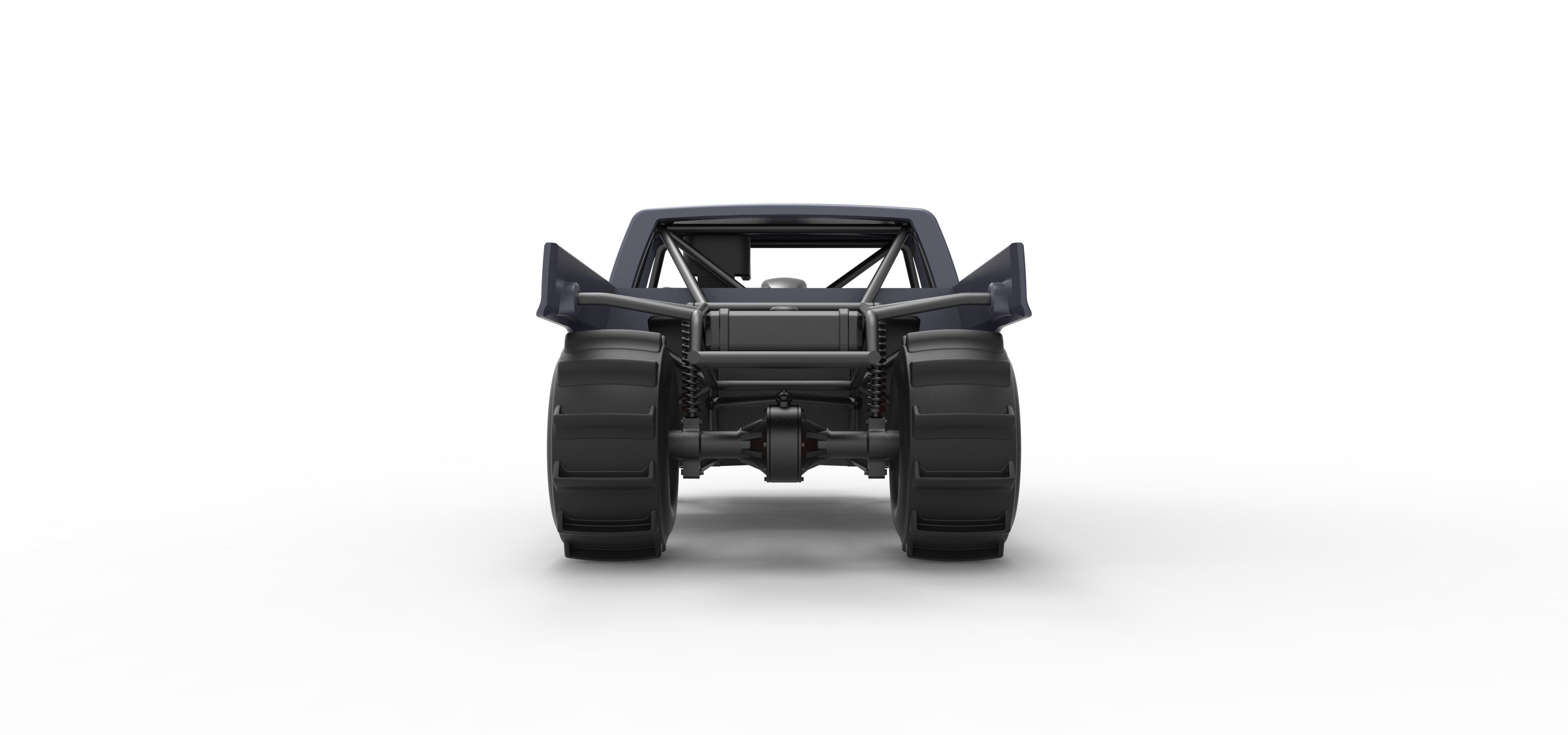 Dirt Dragster truck Scale 1 to 25 3D print model_16