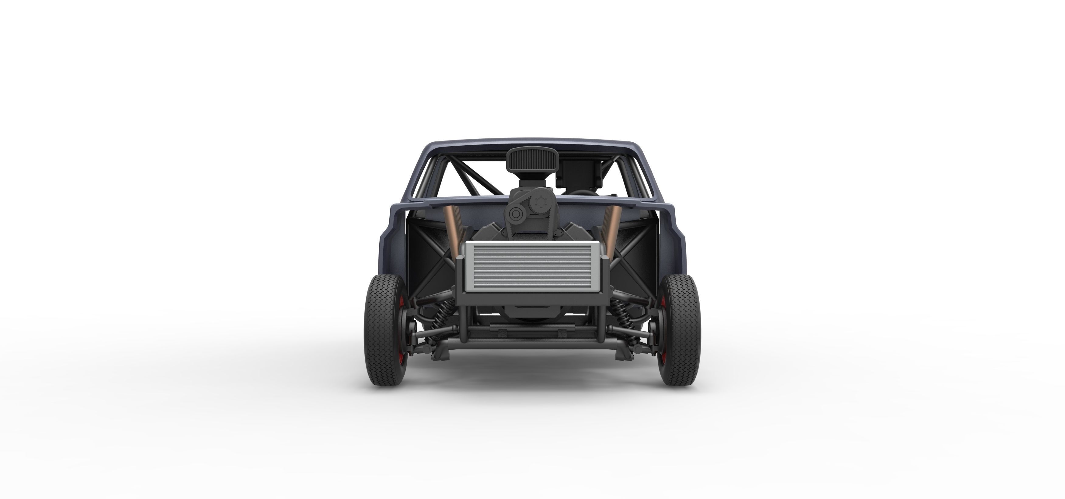 Dirt Dragster truck Scale 1 to 25 3D print model_8