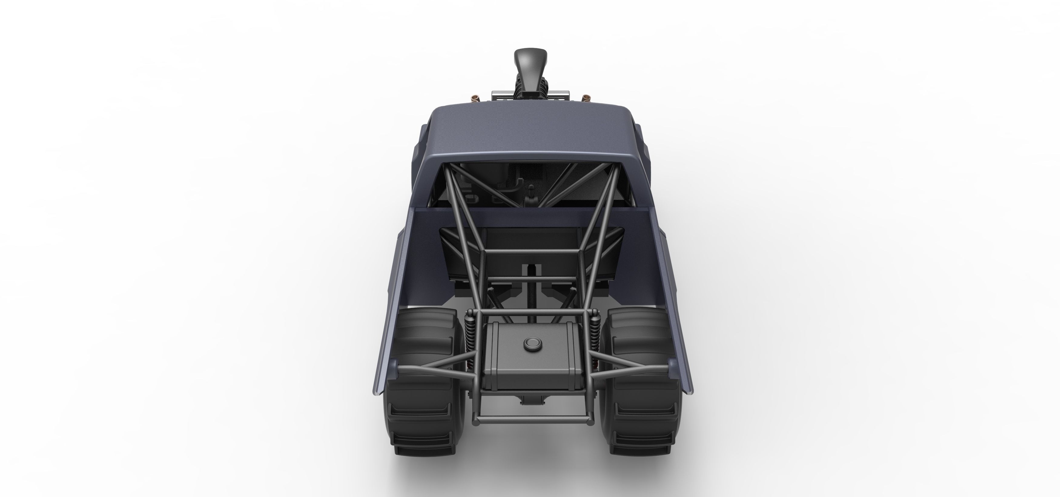 Dirt Dragster truck Scale 1 to 25 3D print model_15