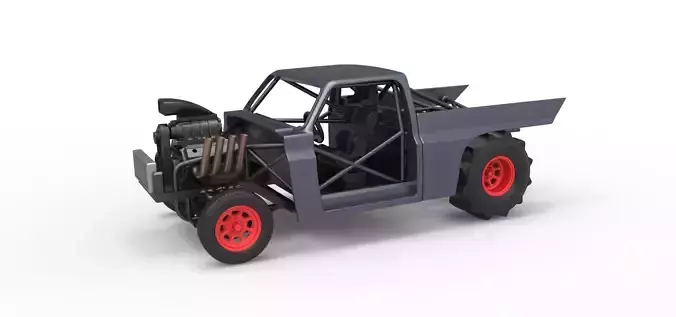 Dirt Dragster truck Scale 1 to 25