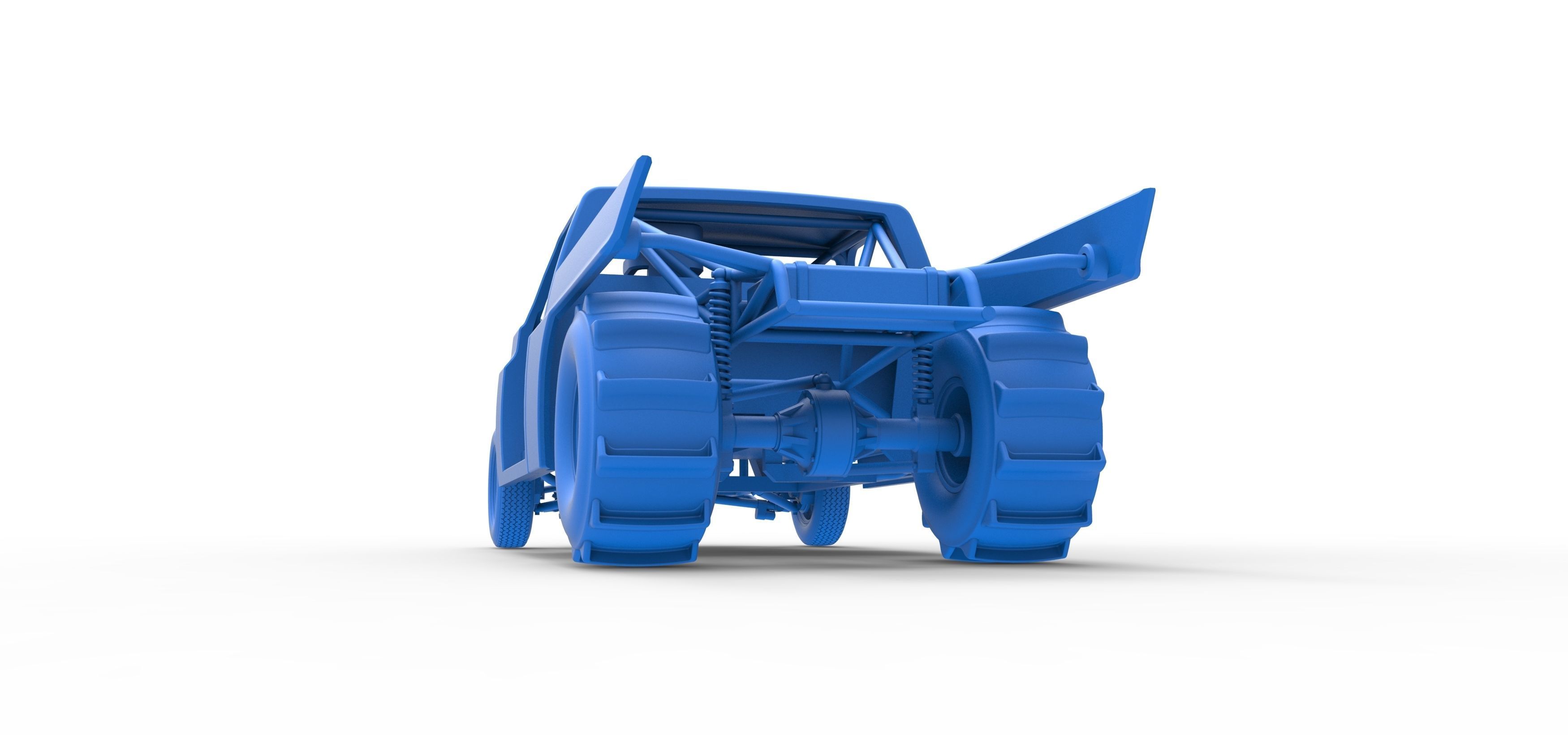 Dirt Dragster truck Scale 1 to 25 3D print model_30