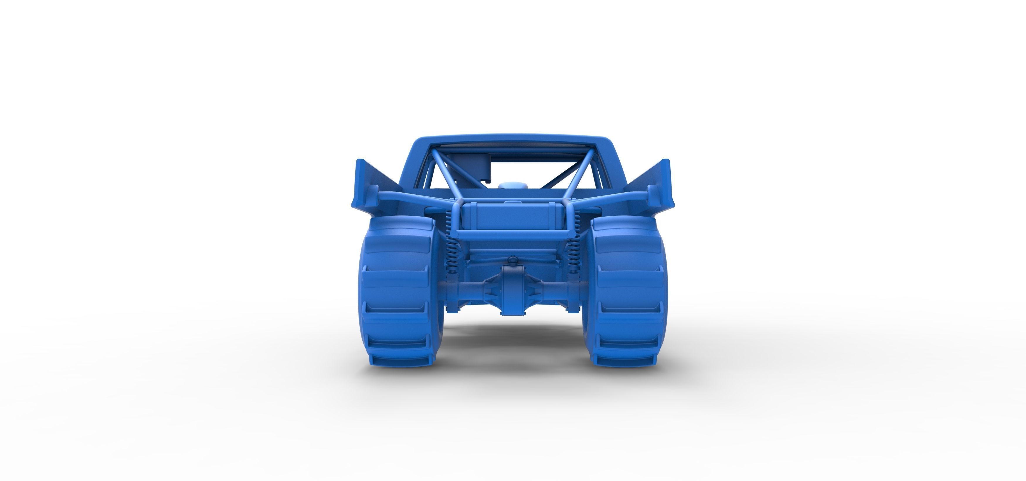 Dirt Dragster truck Scale 1 to 25 3D print model_32