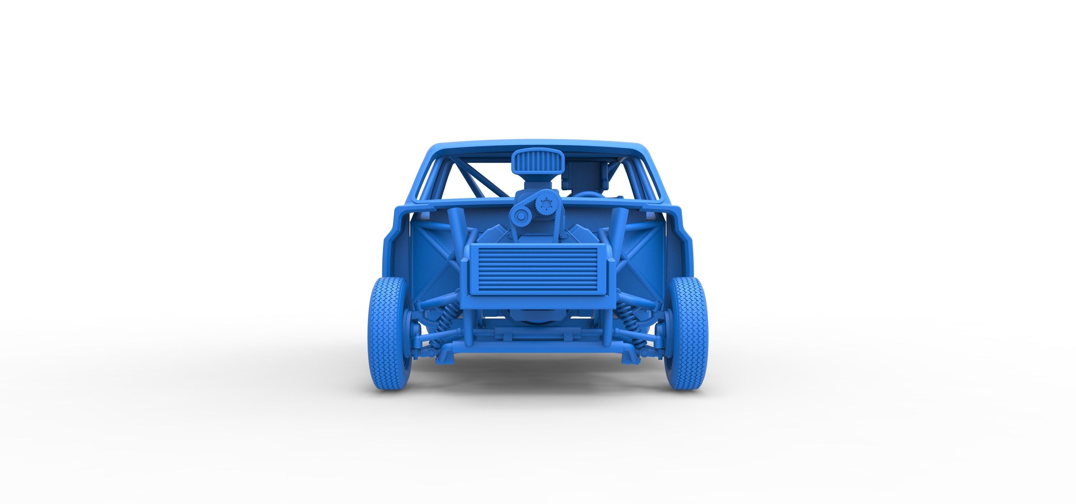 Dirt Dragster truck Scale 1 to 25 3D print model_24