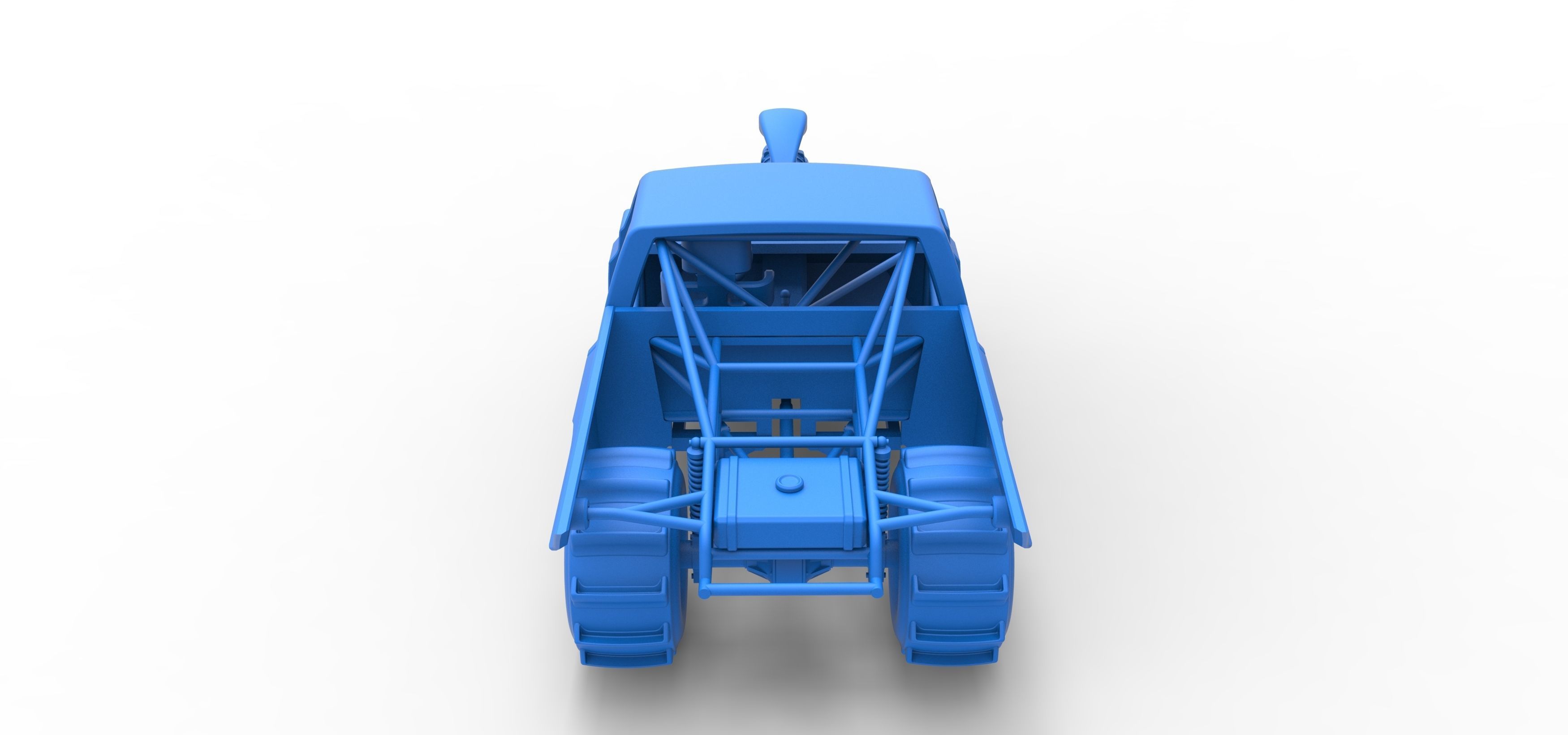 Dirt Dragster truck Scale 1 to 25 3D print model_31