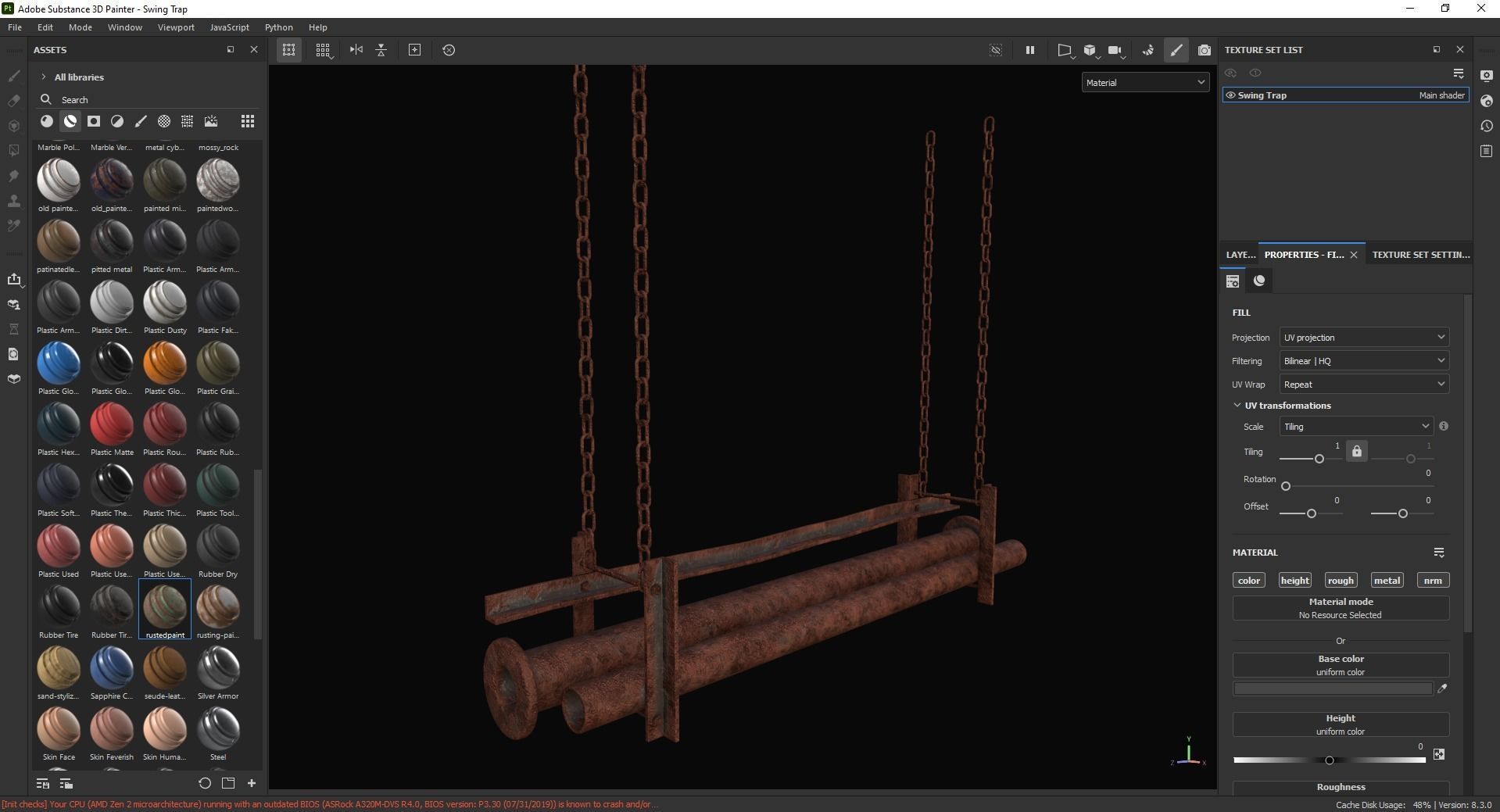 Swing Trap 3D Model Low-poly 3D model_6
