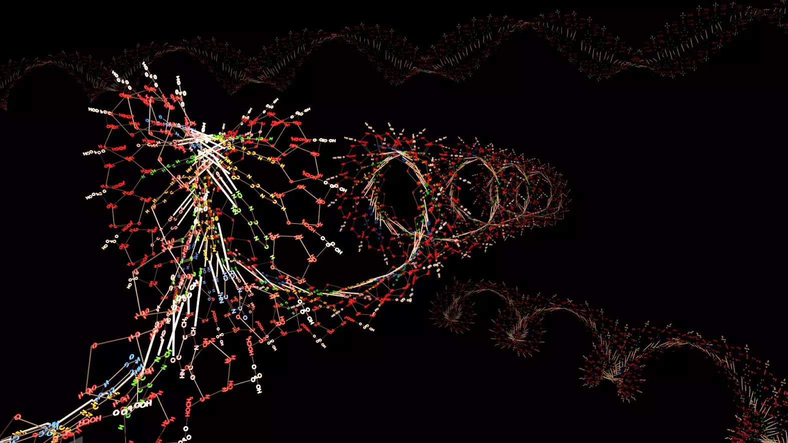 DNA chemical structure 3D model