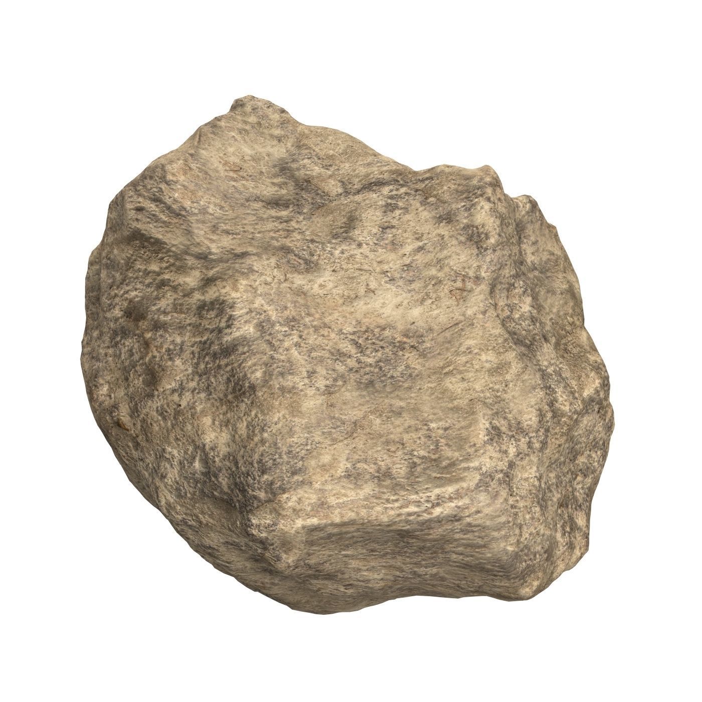 Sand Stone 01 Low-poly 3D model_3