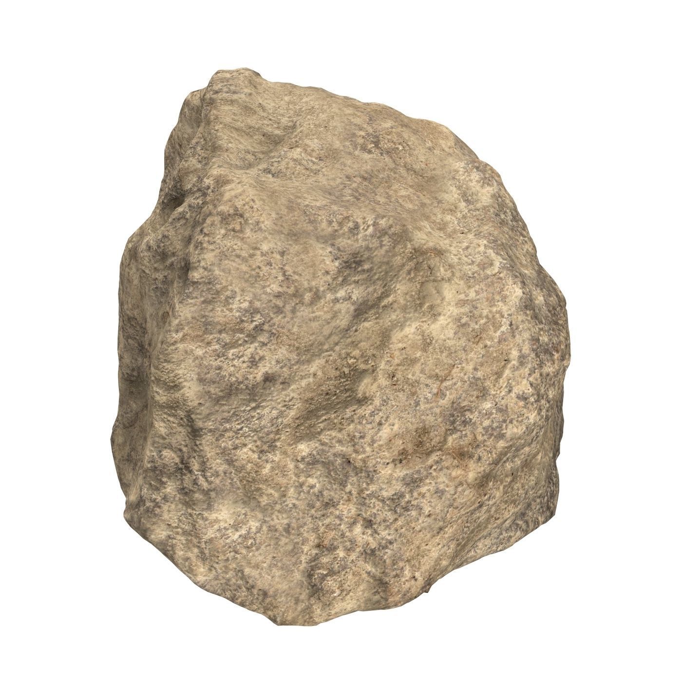 Sand Stone 01 Low-poly 3D model_2