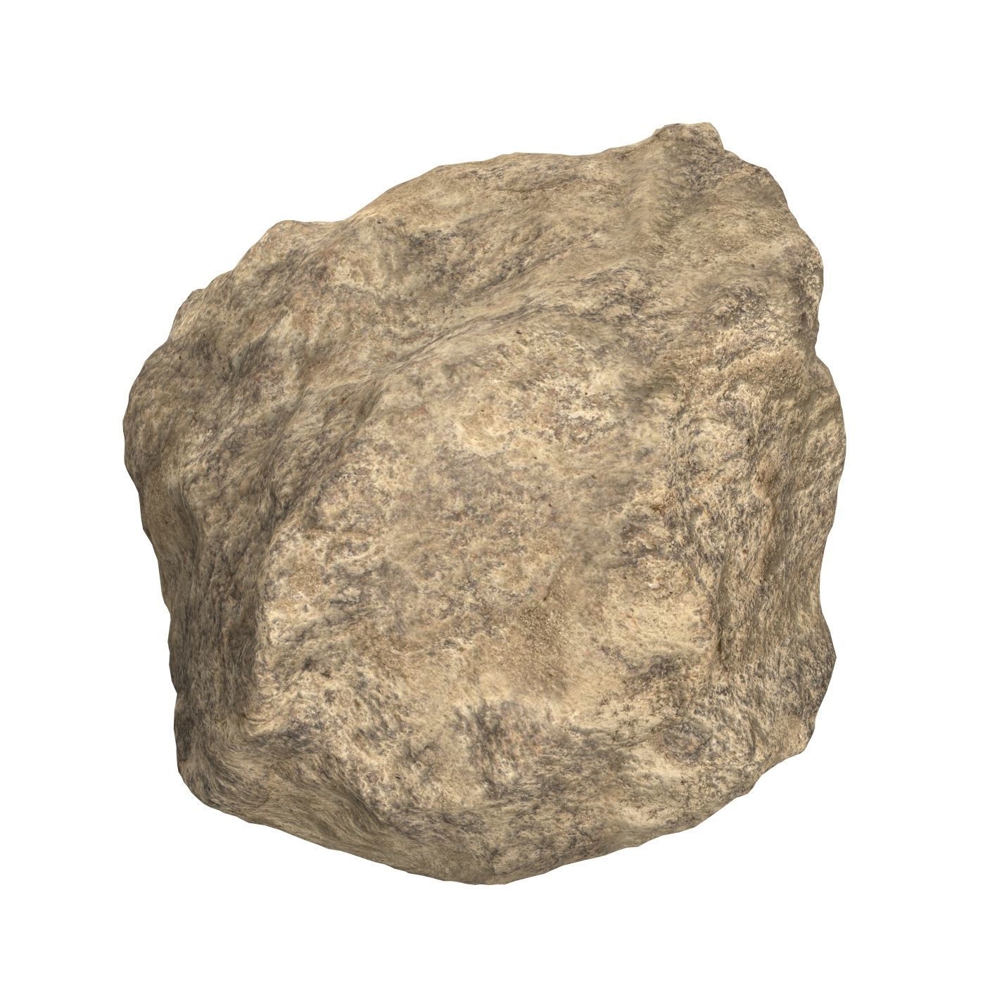 Sand Stone 01 Low-poly 3D model_1