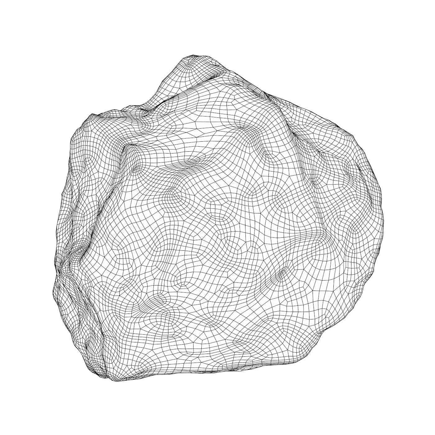 Sand Stone 01 Low-poly 3D model_4