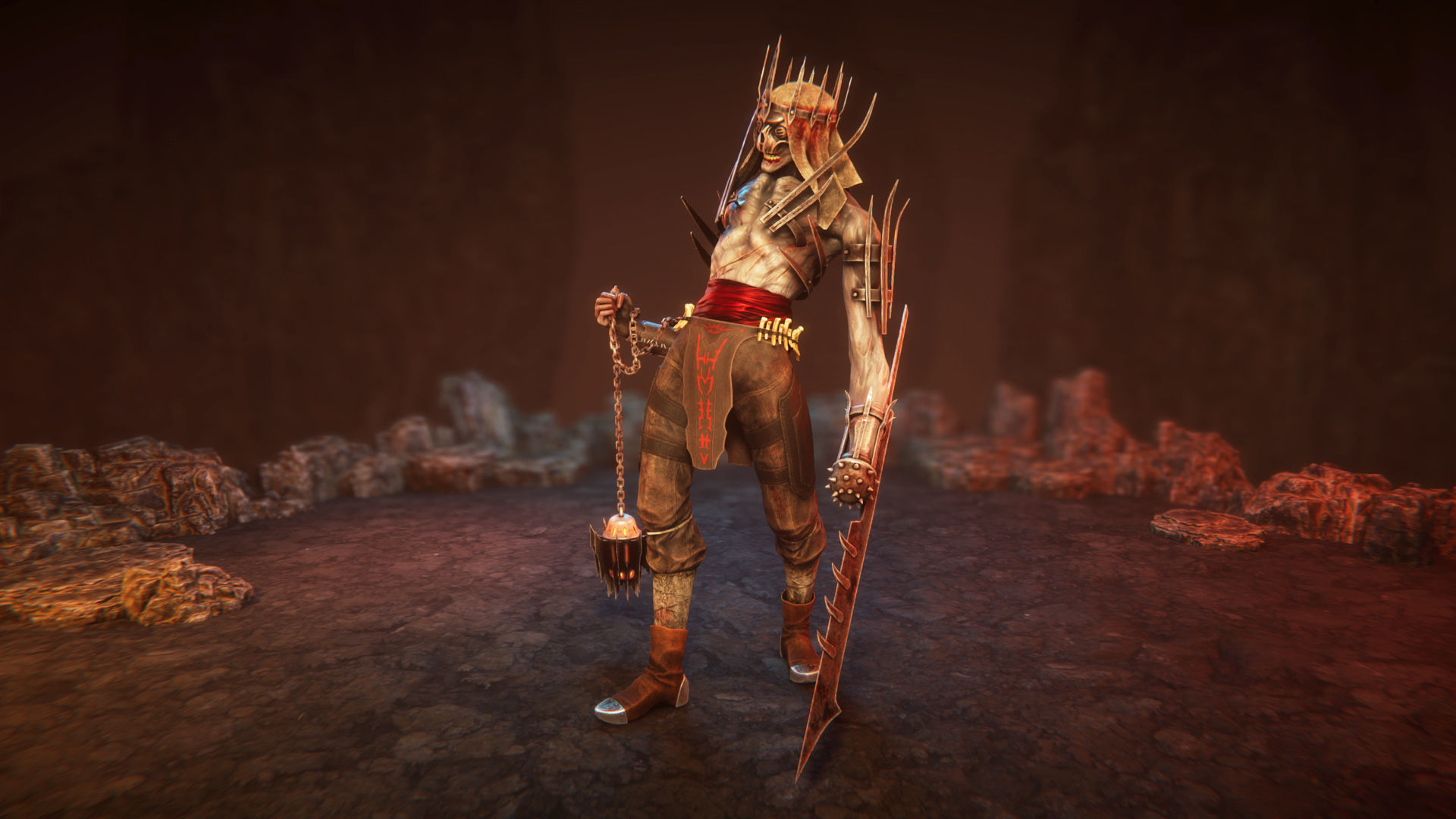 Cultist Low-poly 3D model_2