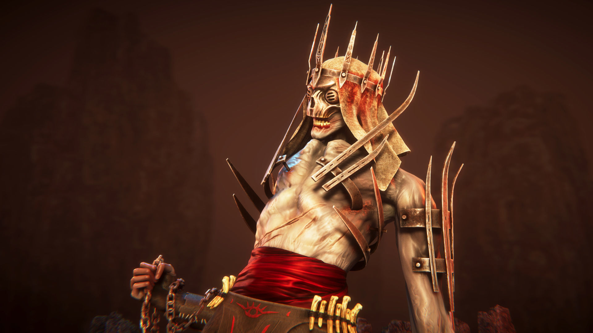 Cultist Low-poly 3D model_7