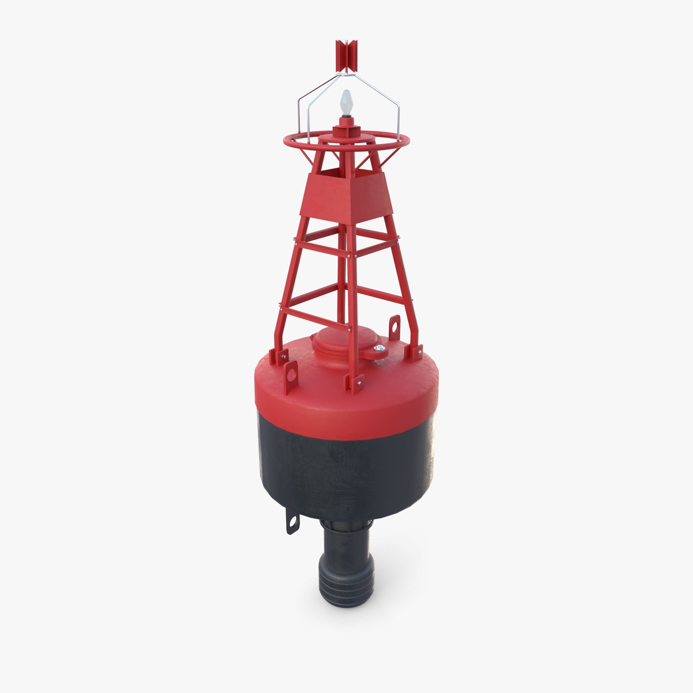 Water buoy v1 Low-poly 3D model_4