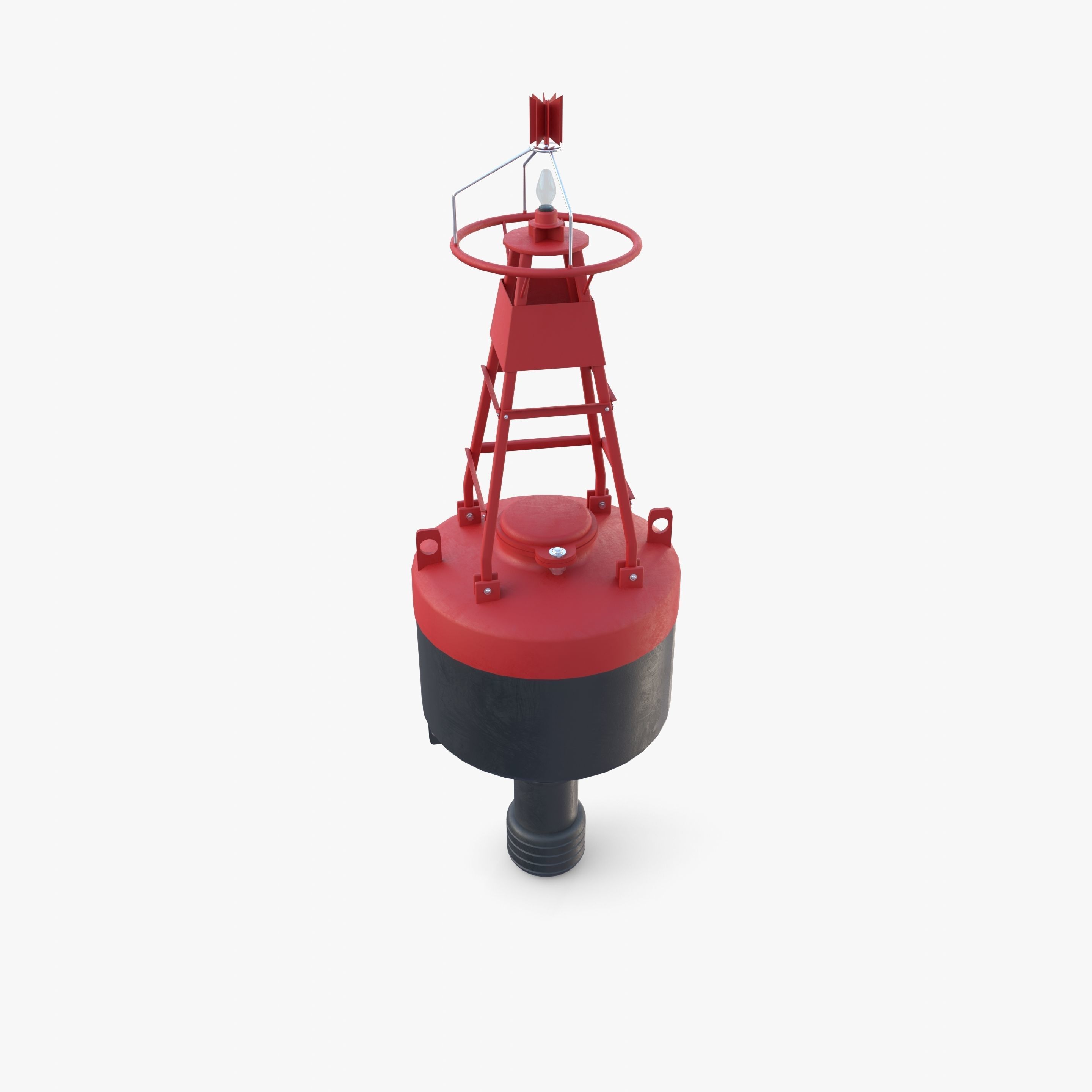 Water buoy v1 Low-poly 3D model_10