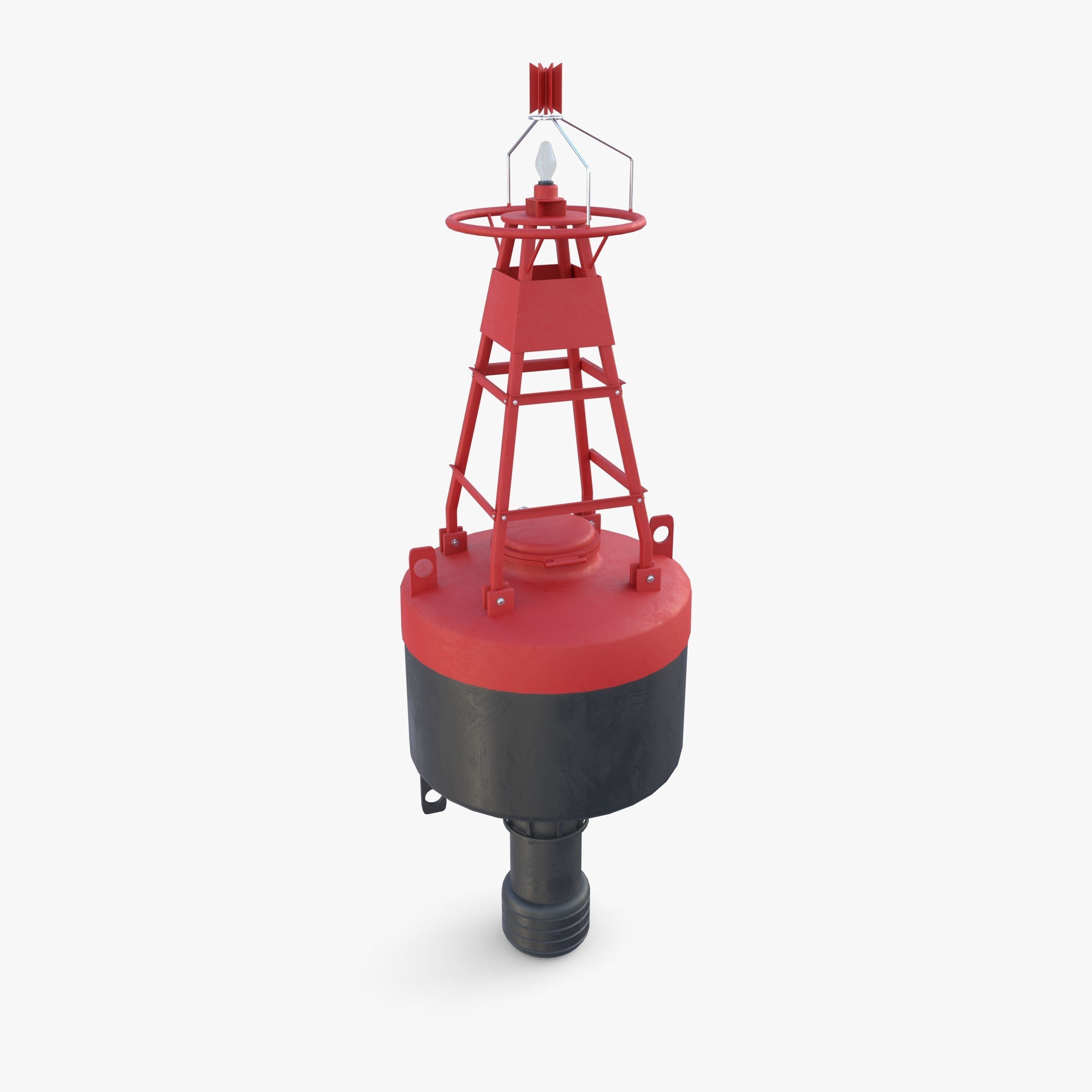 Water buoy v1 Low-poly 3D model_1