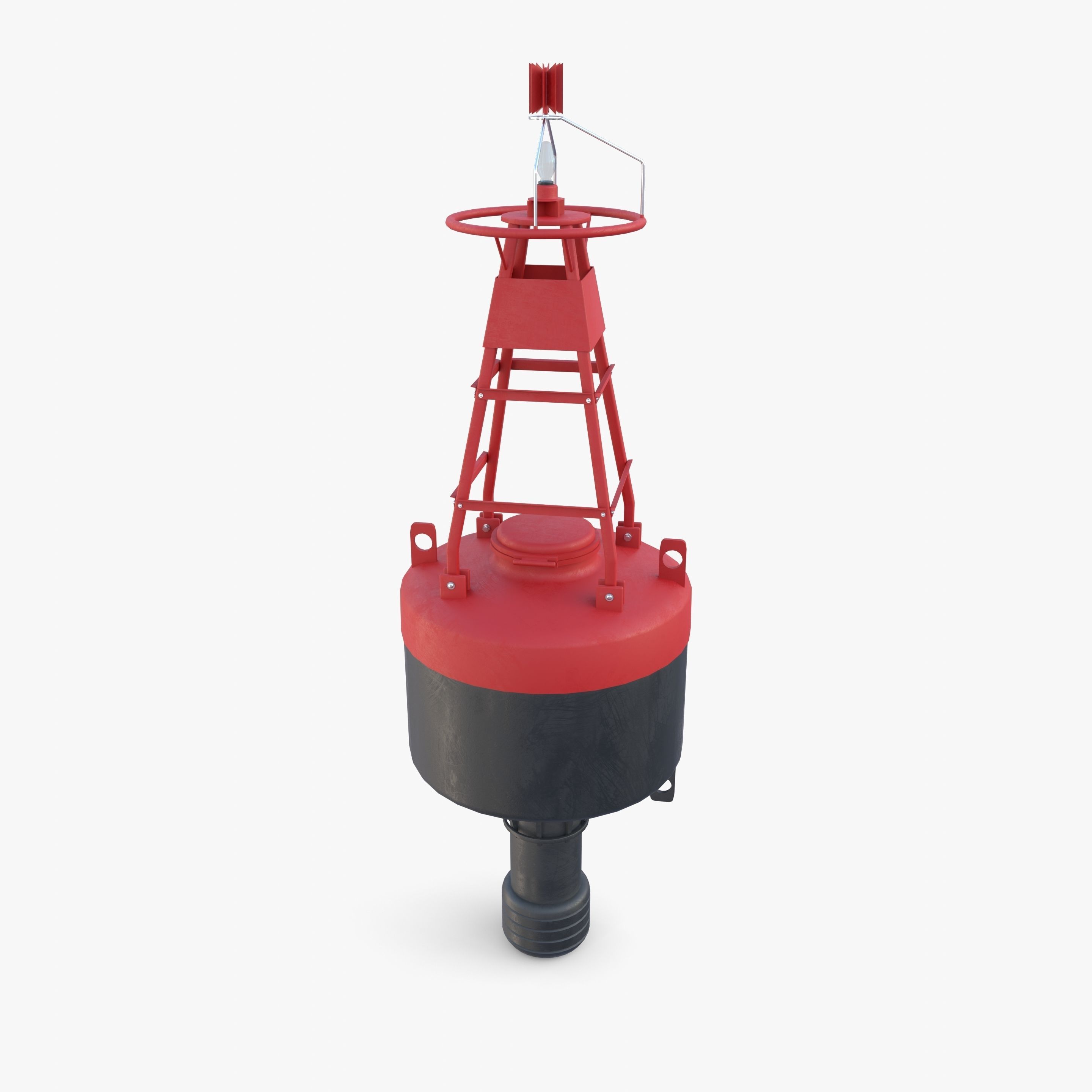 Water buoy v1 Low-poly 3D model_2