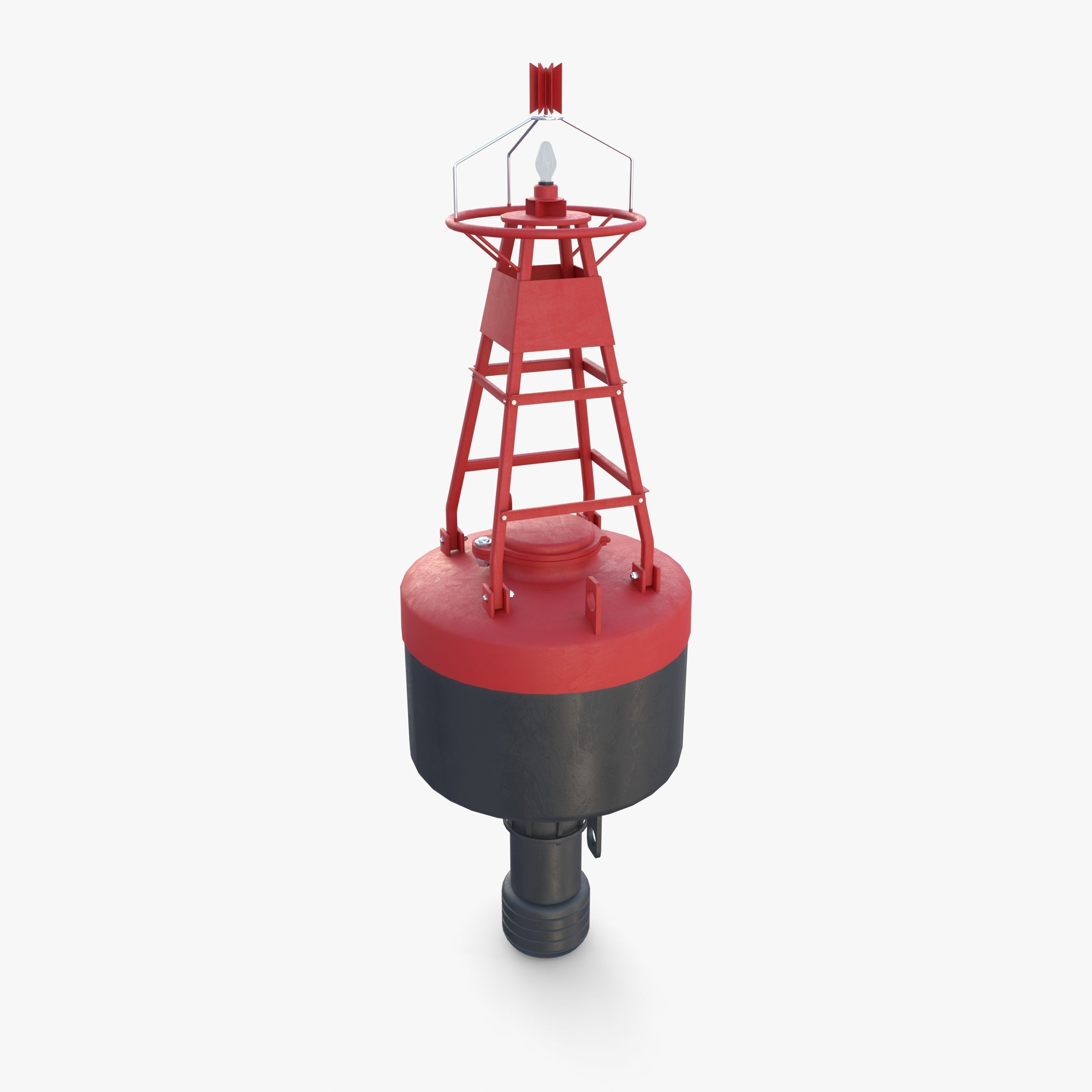 Water buoy v1 Low-poly 3D model_6