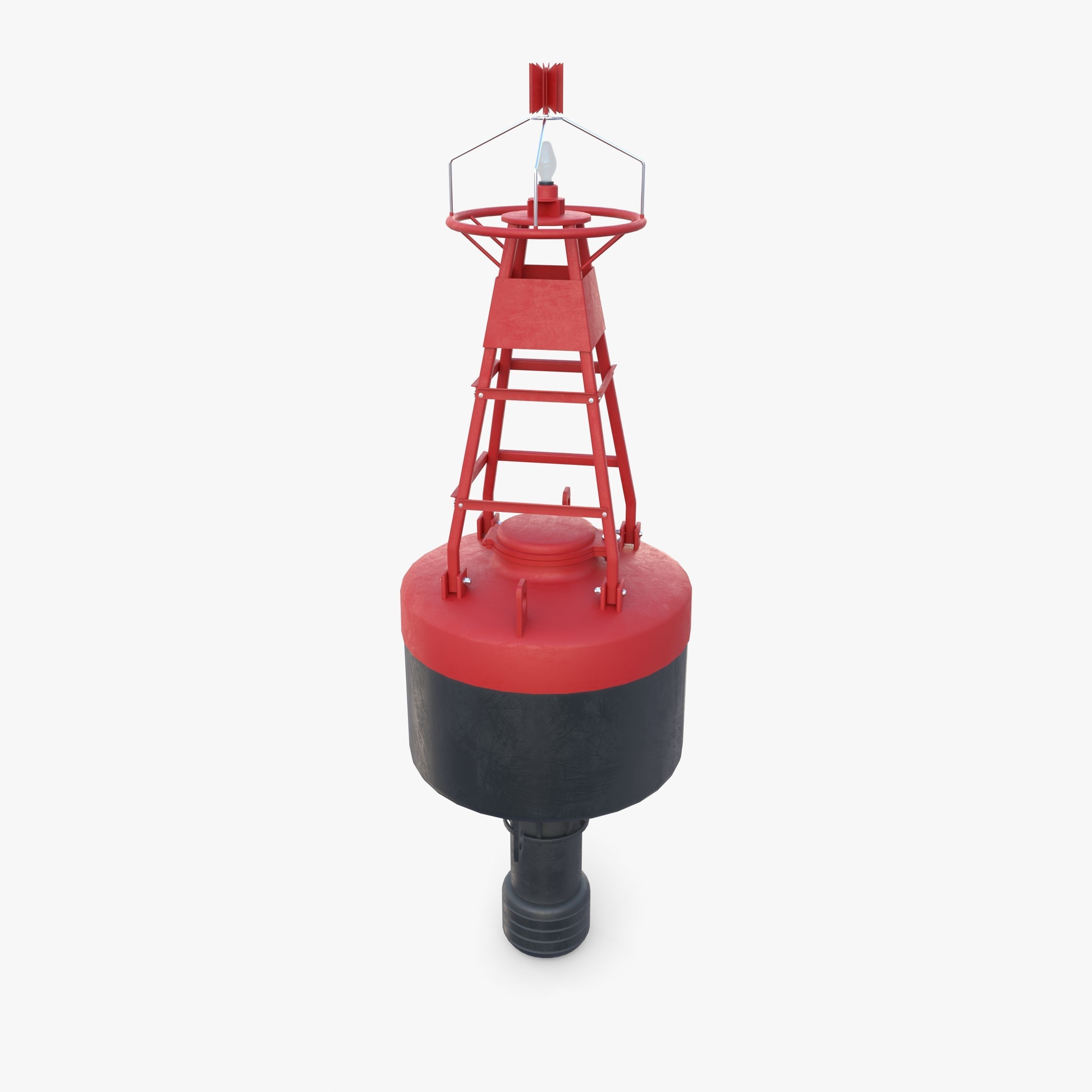Water buoy v1 Low-poly 3D model_3