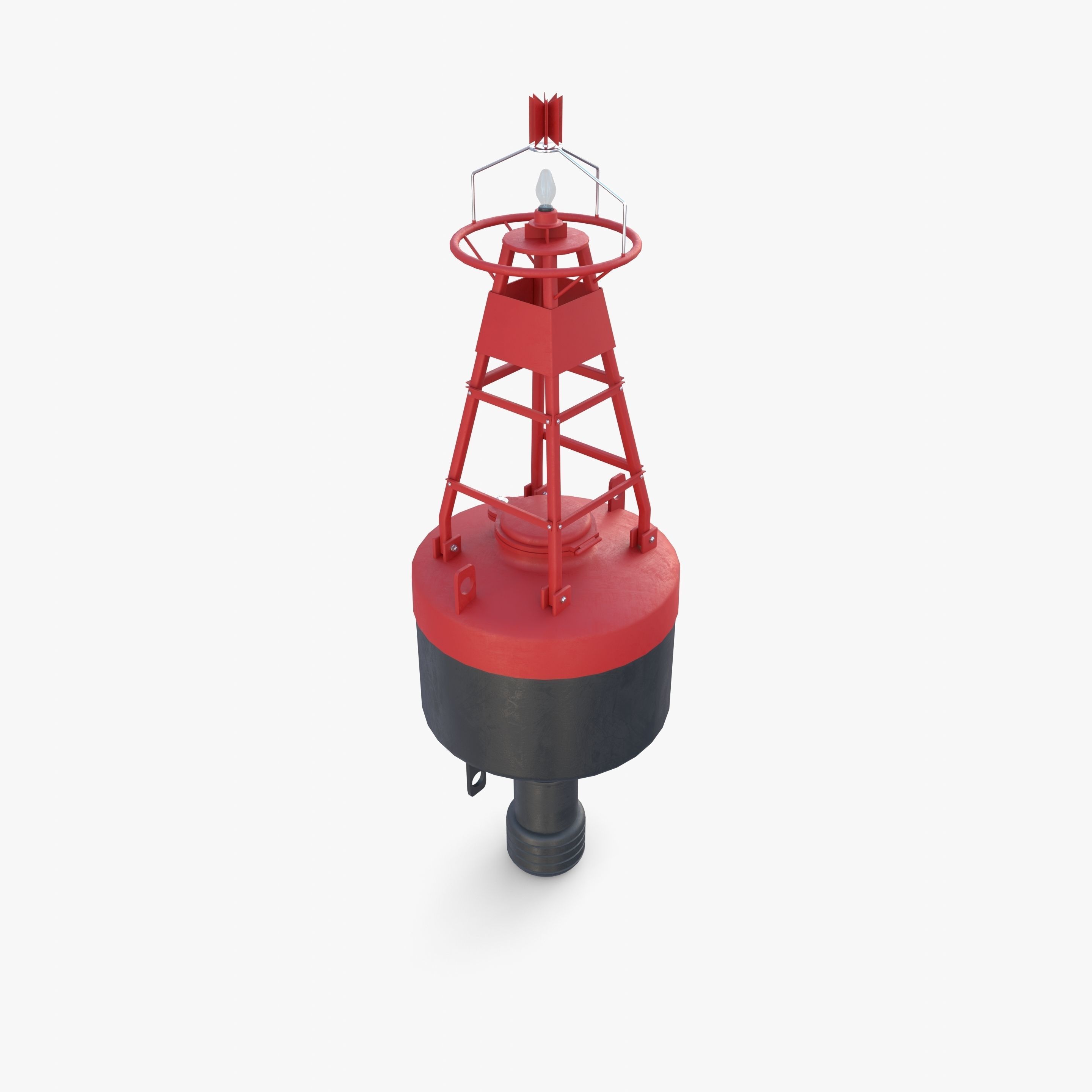Water buoy v1 Low-poly 3D model_7