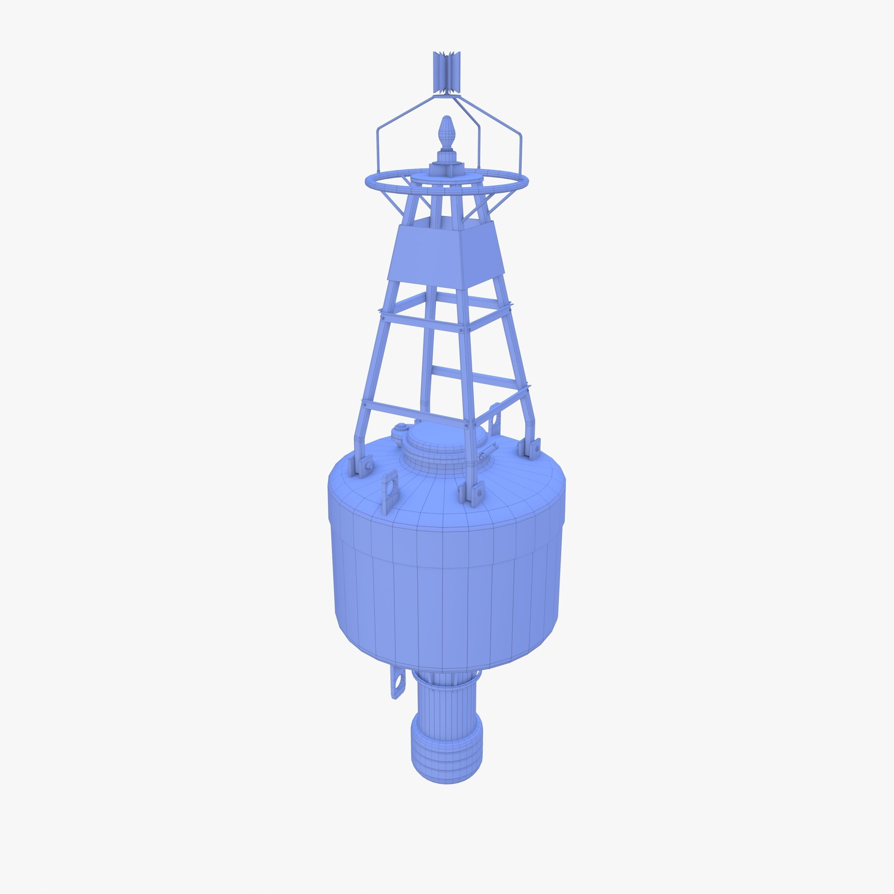 Water buoy v1 Low-poly 3D model_13