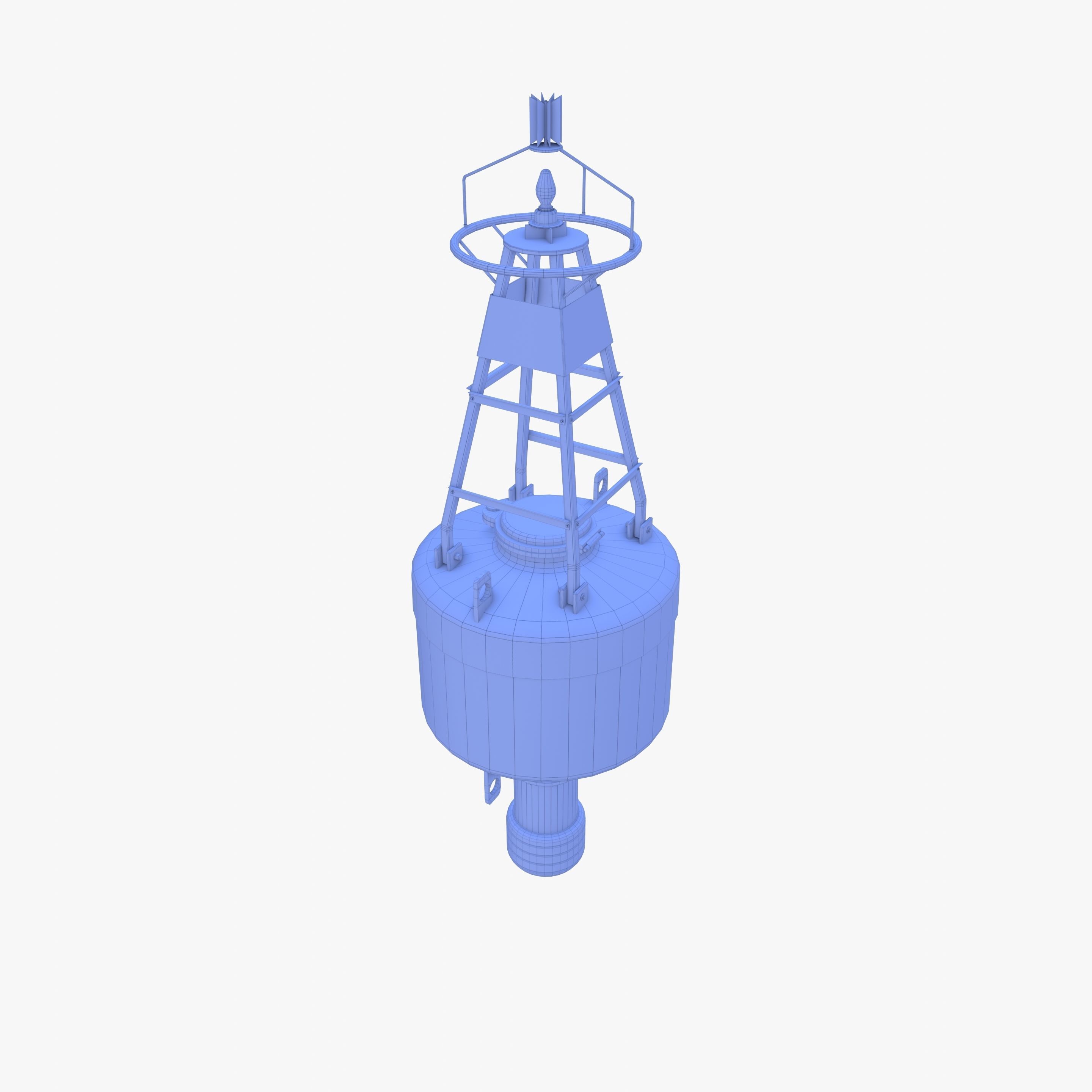 Water buoy v1 Low-poly 3D model_19