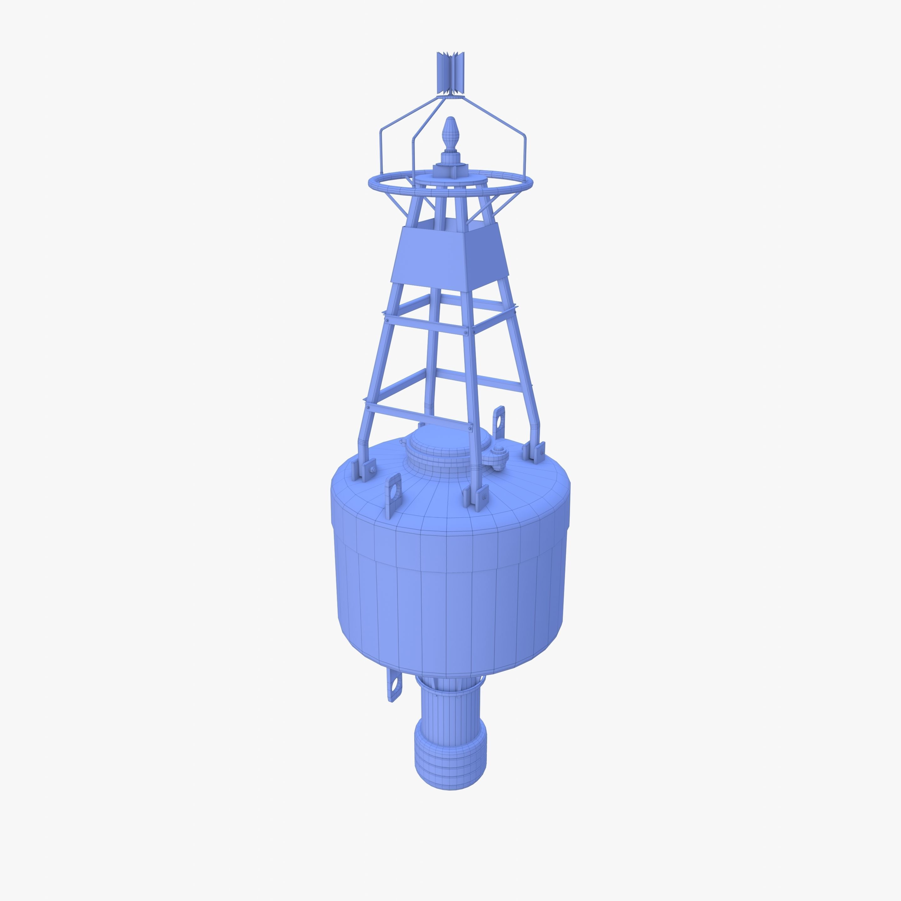 Water buoy v1 Low-poly 3D model_17