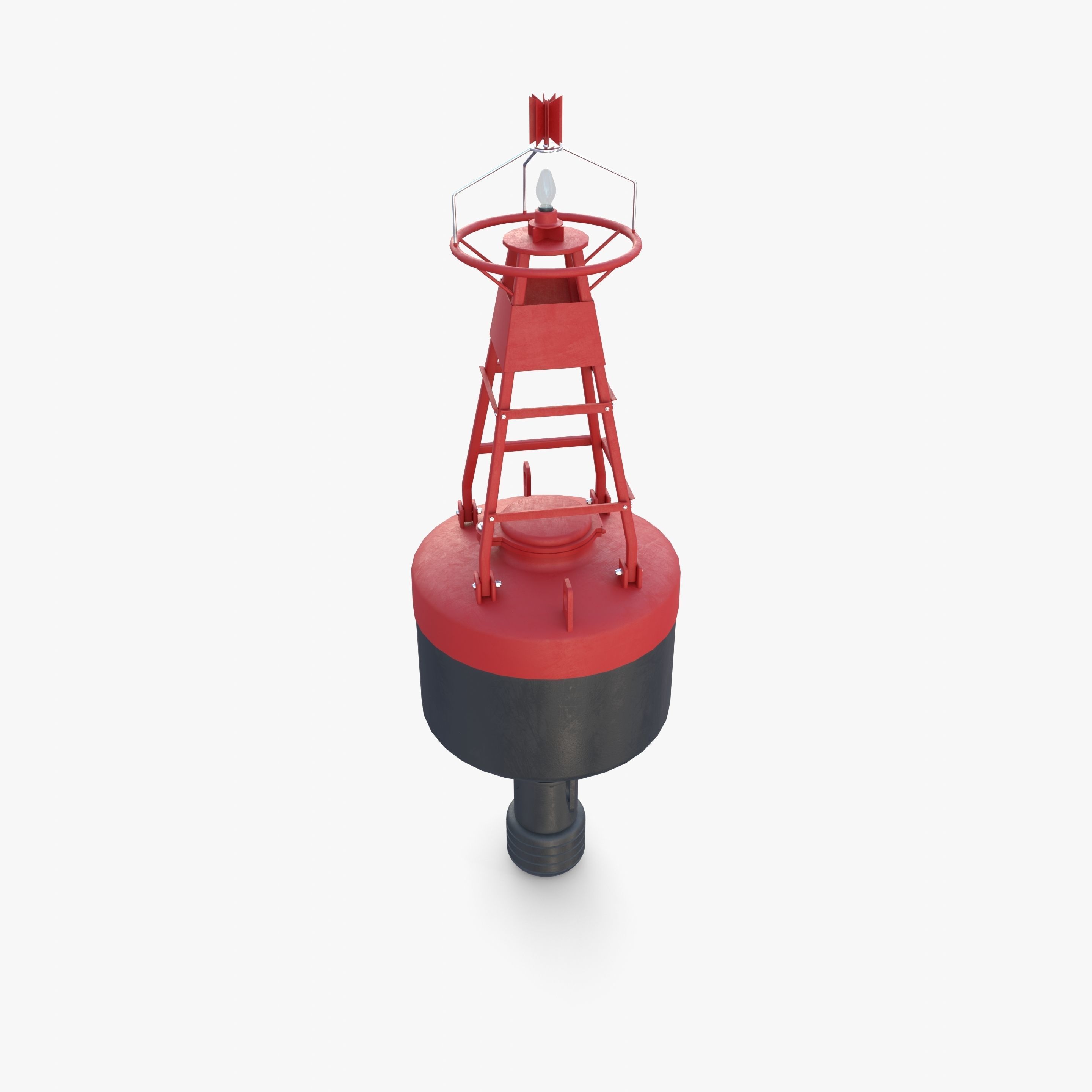 Water buoy v1 Low-poly 3D model_12