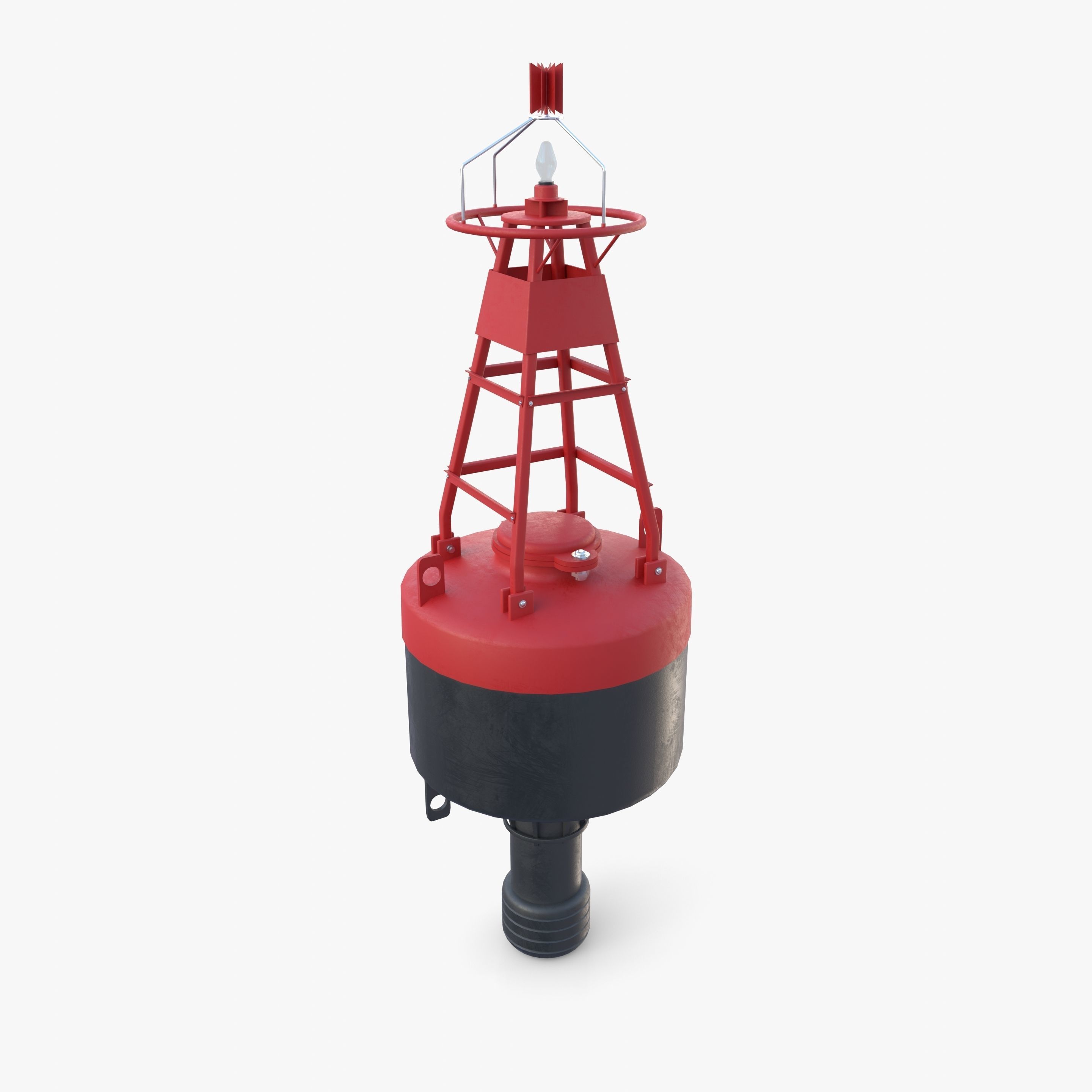 Water buoy v1 Low-poly 3D model_5