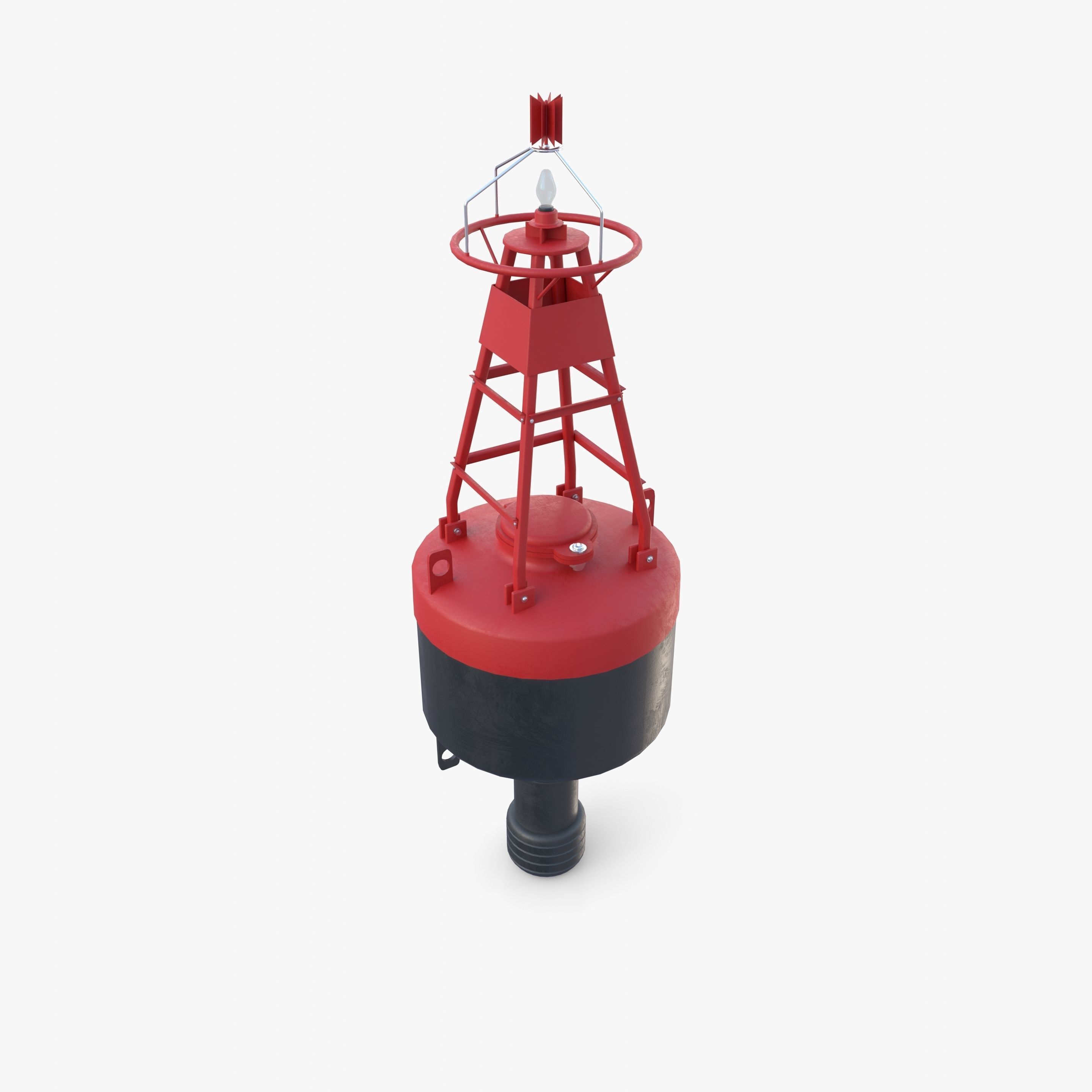 Water buoy v1 Low-poly 3D model_9