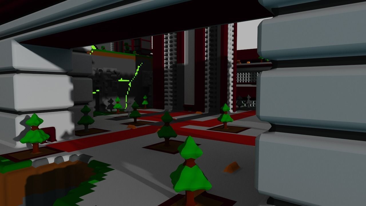 fly city Free low-poly 3D model_3