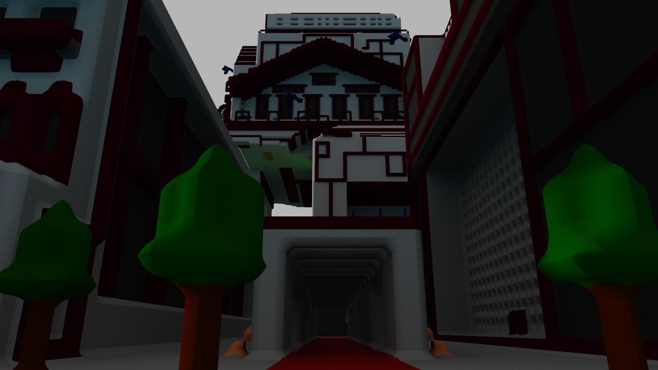 fly city Free low-poly 3D model_2