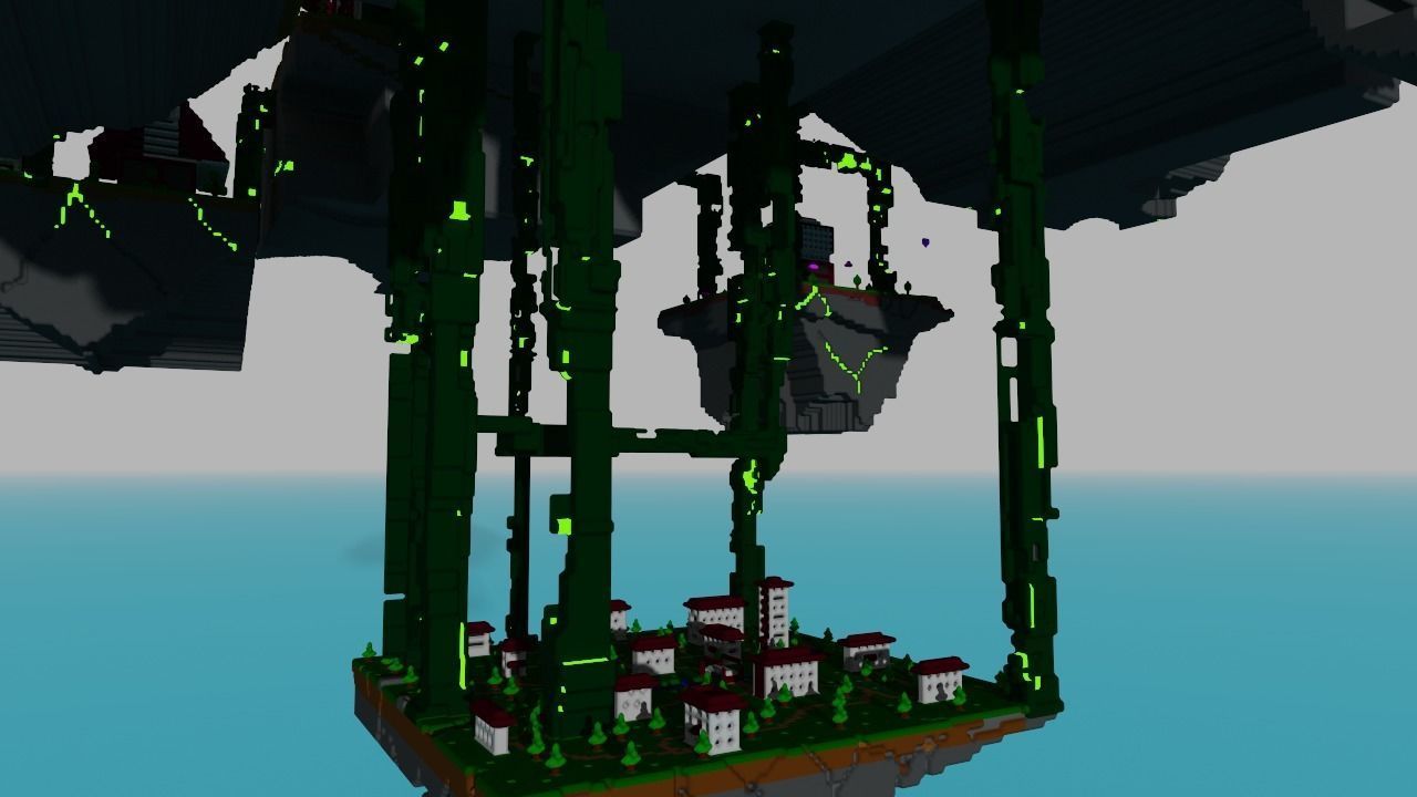 fly city Free low-poly 3D model_16