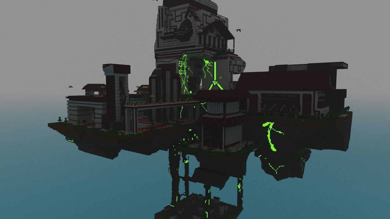 fly city Free low-poly 3D model_6