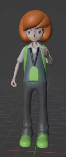 Trevor pokemon trainer 3D print model