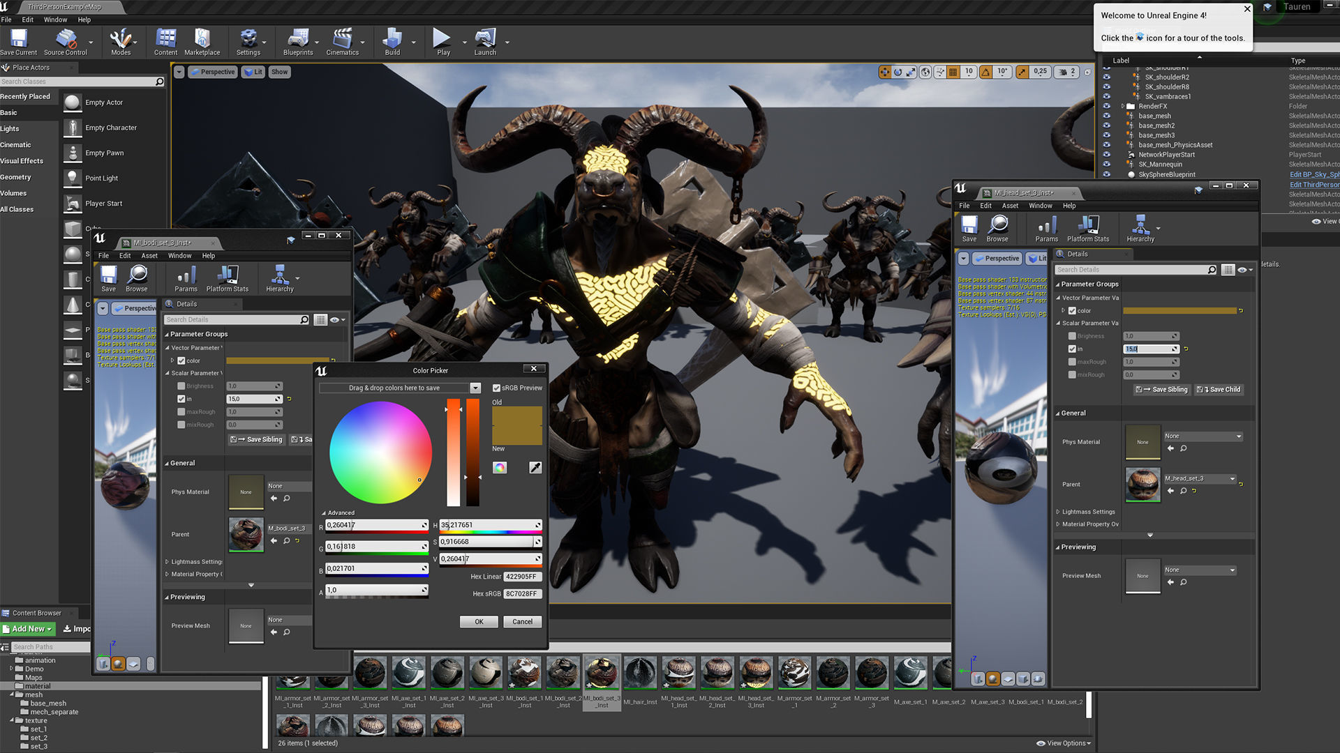 Minotaur fantasy Bull Low-poly 3D model_14