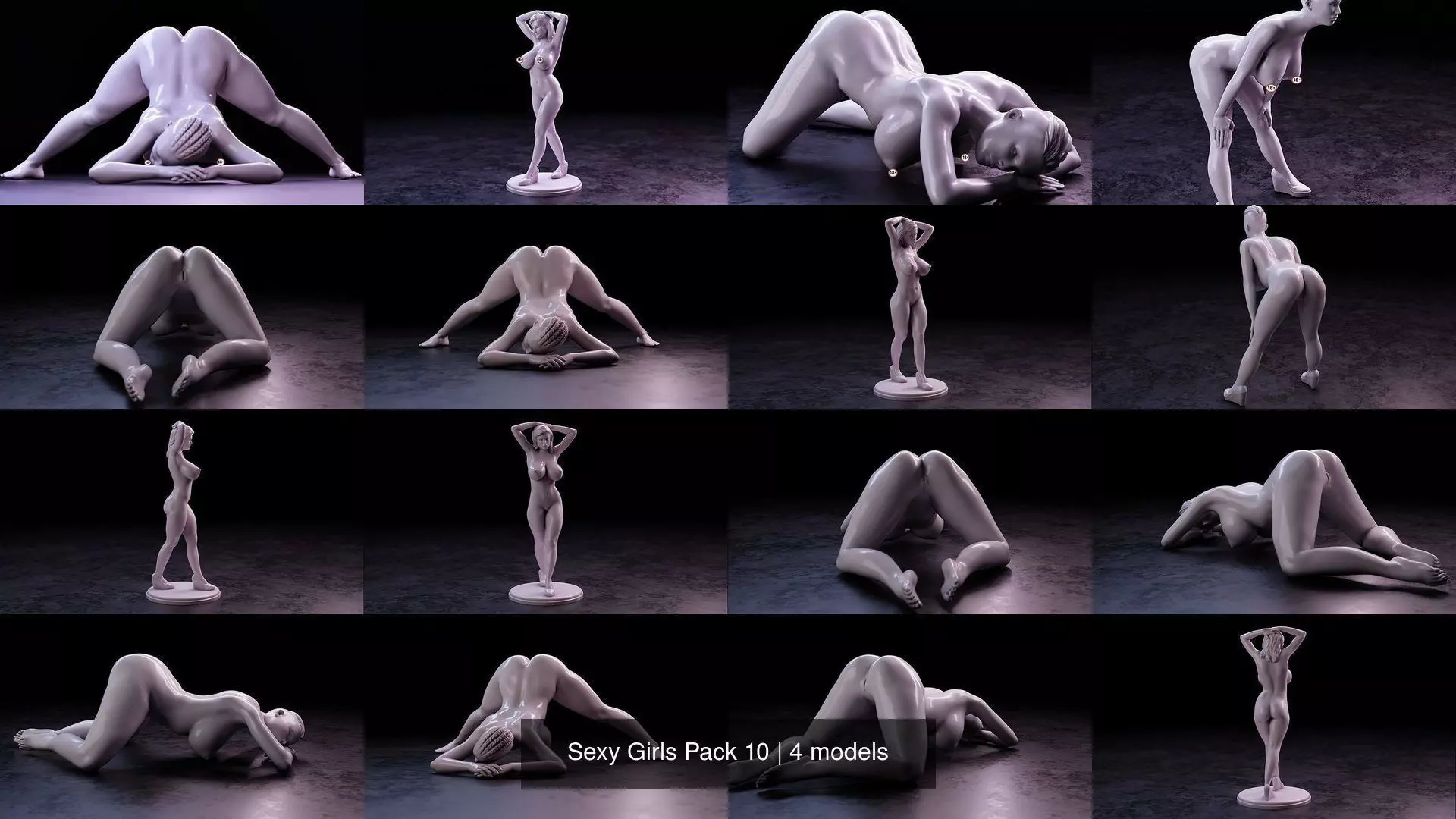 Sexy Girls Pack 10 3D Model Collection_0