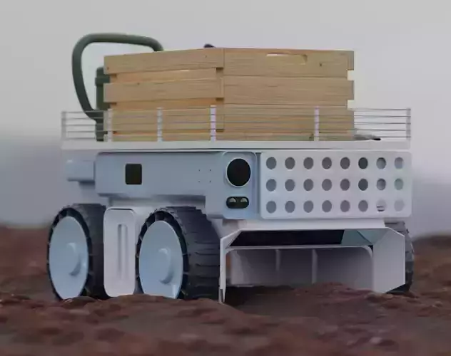Futuristic Garden Robot 3D model