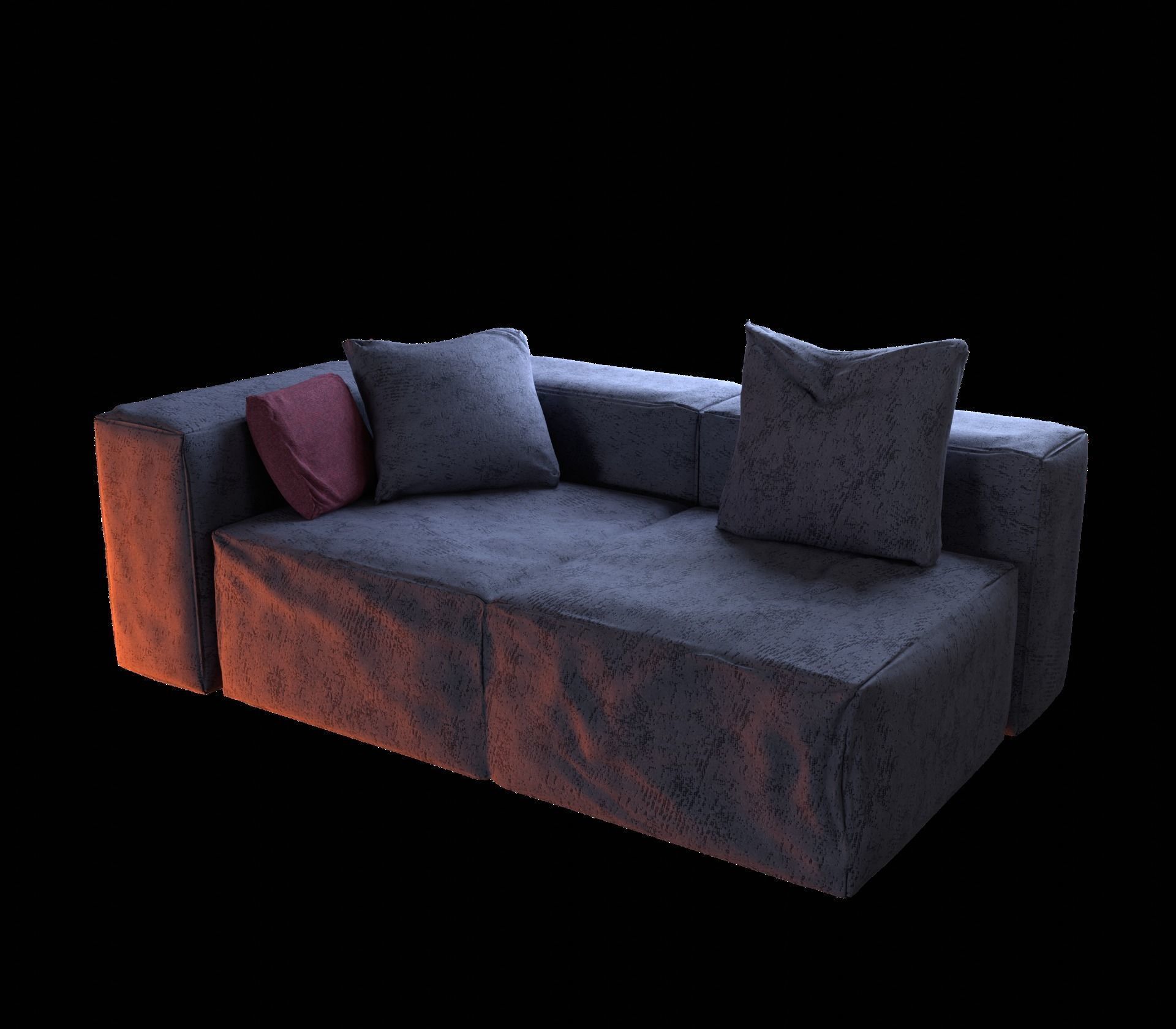 Comfort Sofa  3D model_1