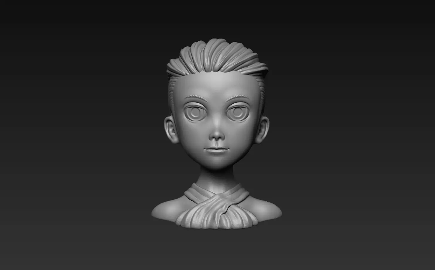 Cute Women Head Free 3D print model