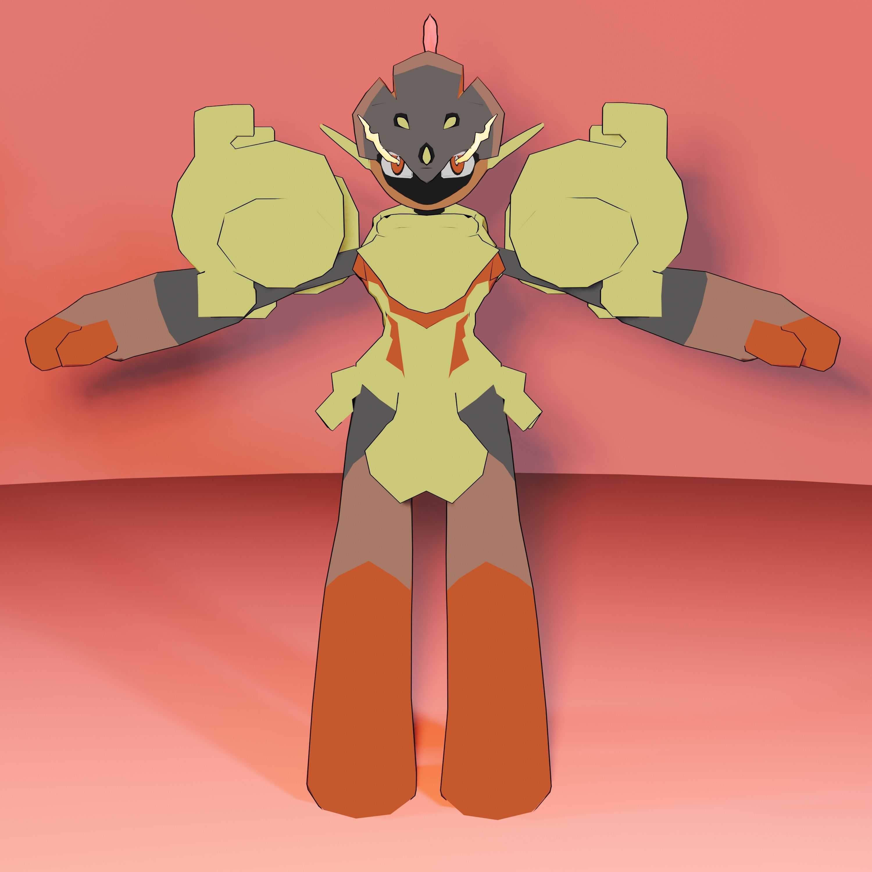 Pokemon Violet and Scarlet - Armarouge  3D model_3