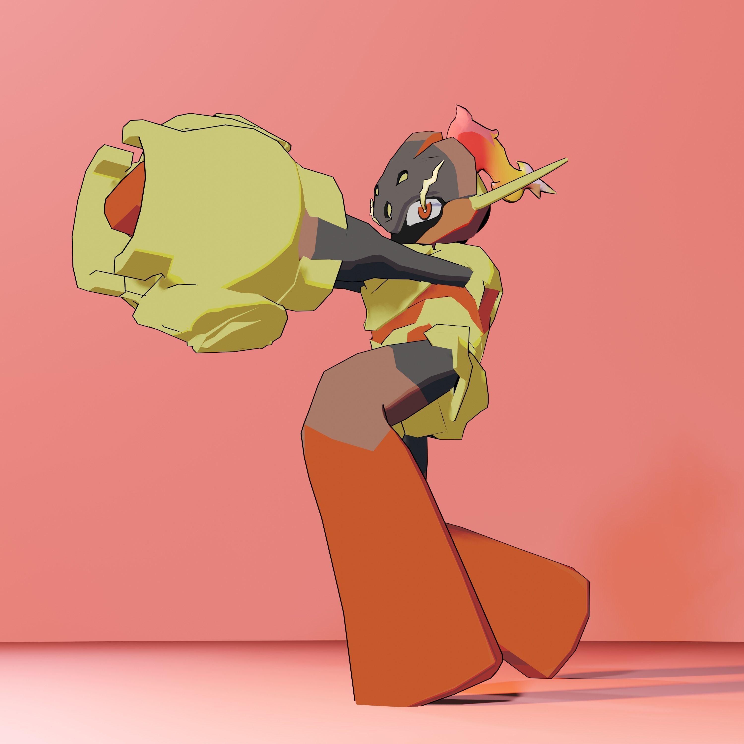 Pokemon Violet and Scarlet - Armarouge  3D model_2