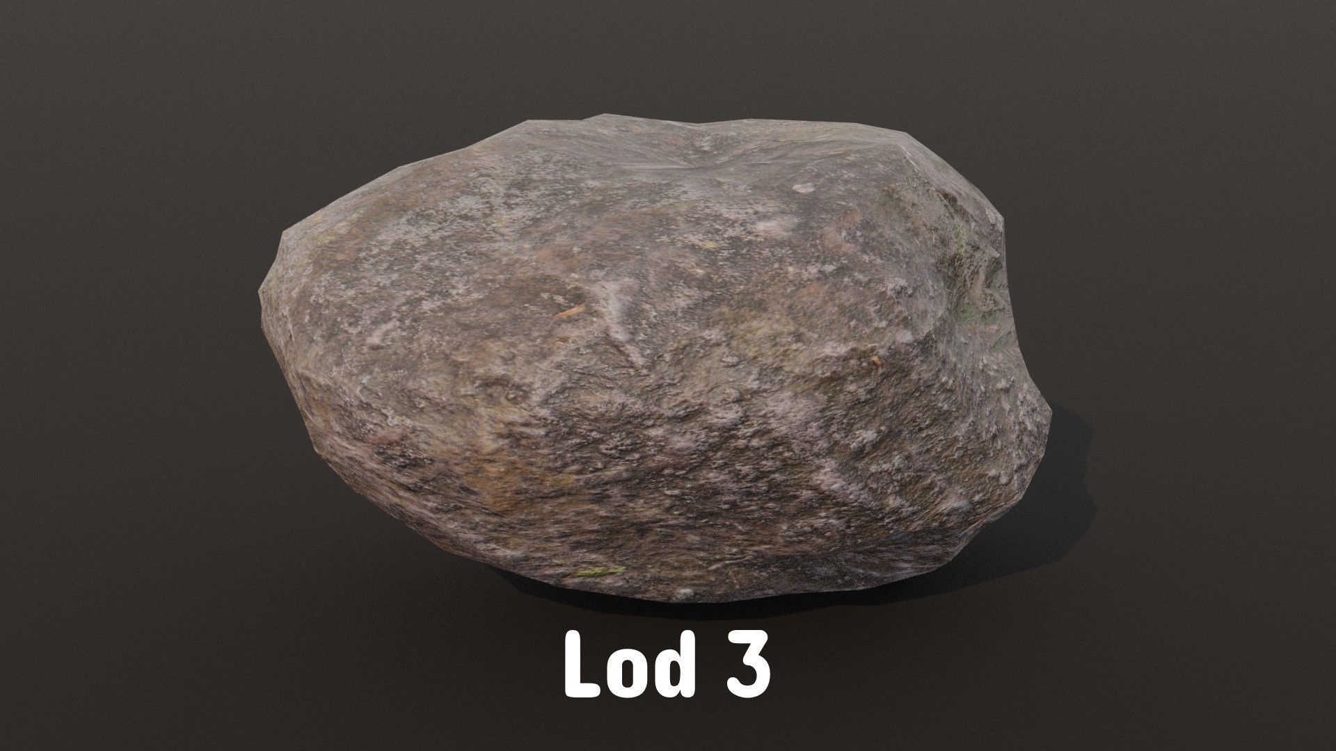 3D Rock 06 PBR Low-poly 3D model_5