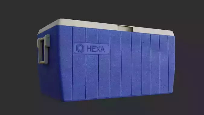 Cooler Box Game-Ready Low-poly 3D model